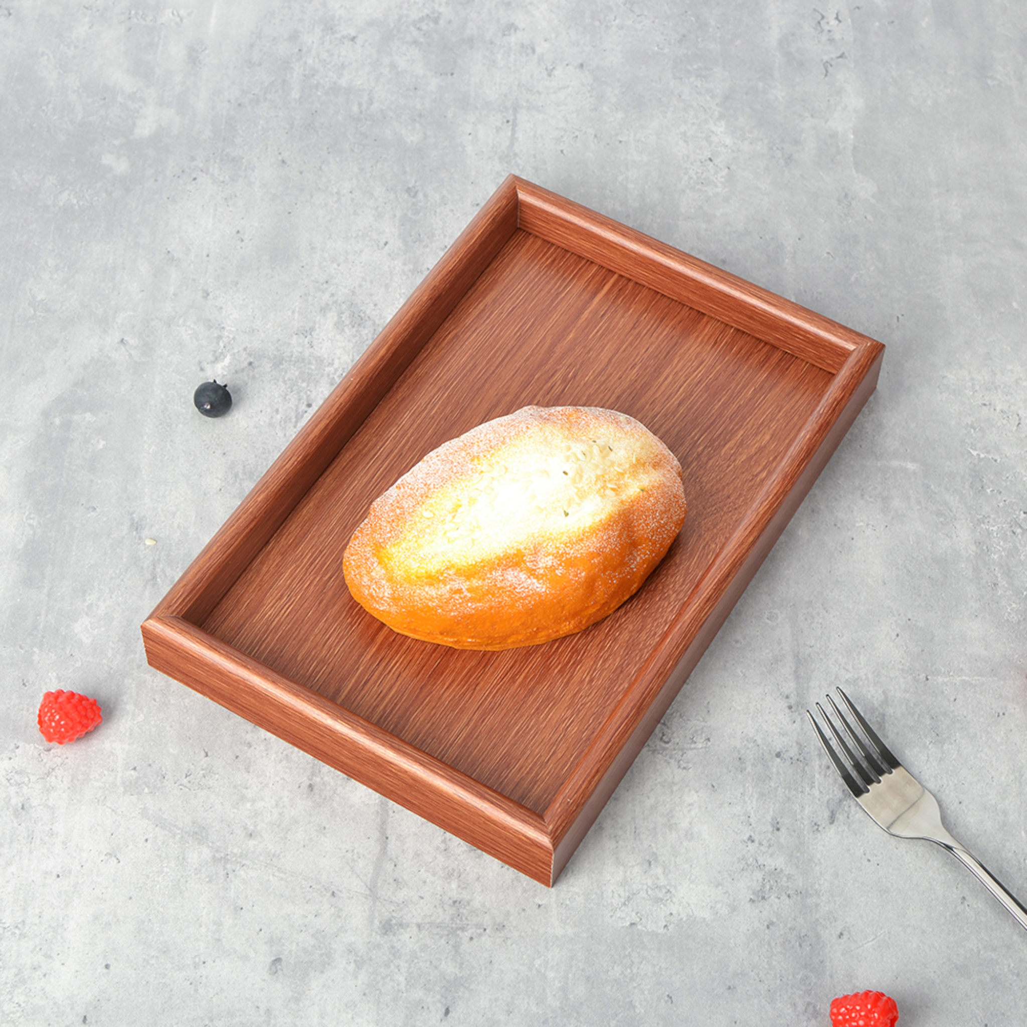 Wooden Serving Tray 3 piece Set