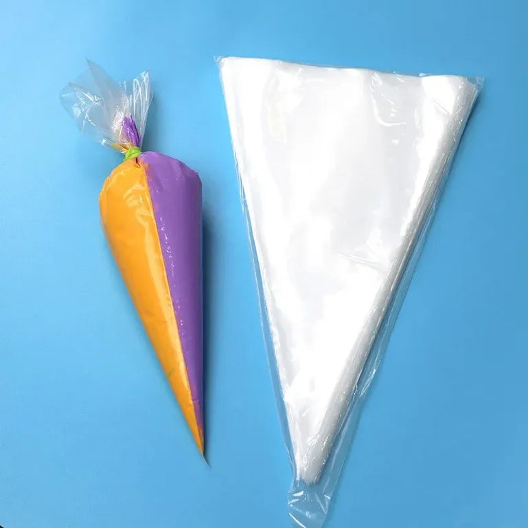 LDPE Plastic Piping Bags Clear 100pack