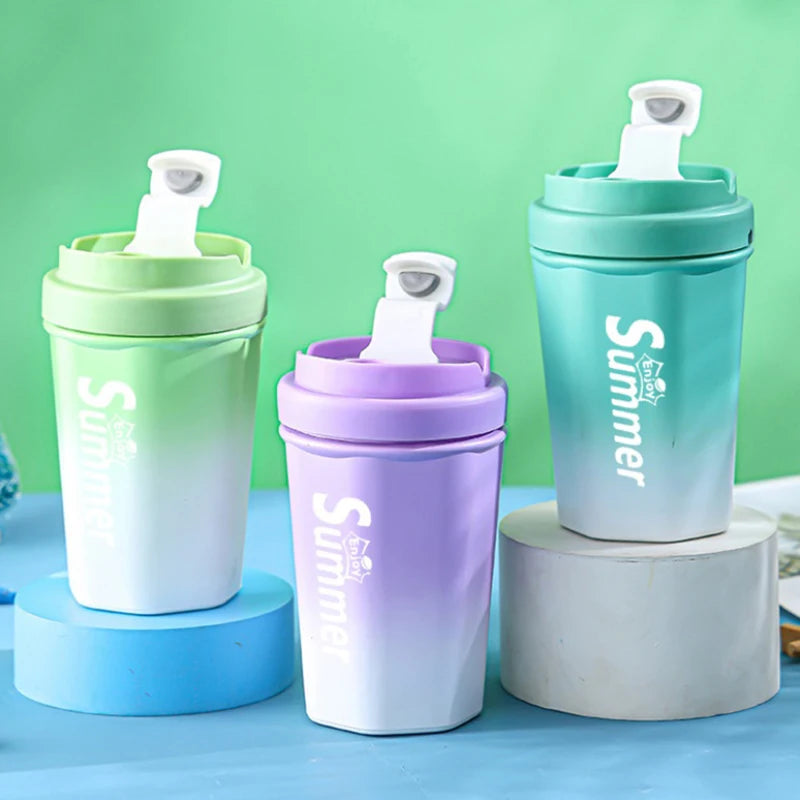 Gym Protein Shaker 400ml Drinking Bottle 19cm - BPA Free