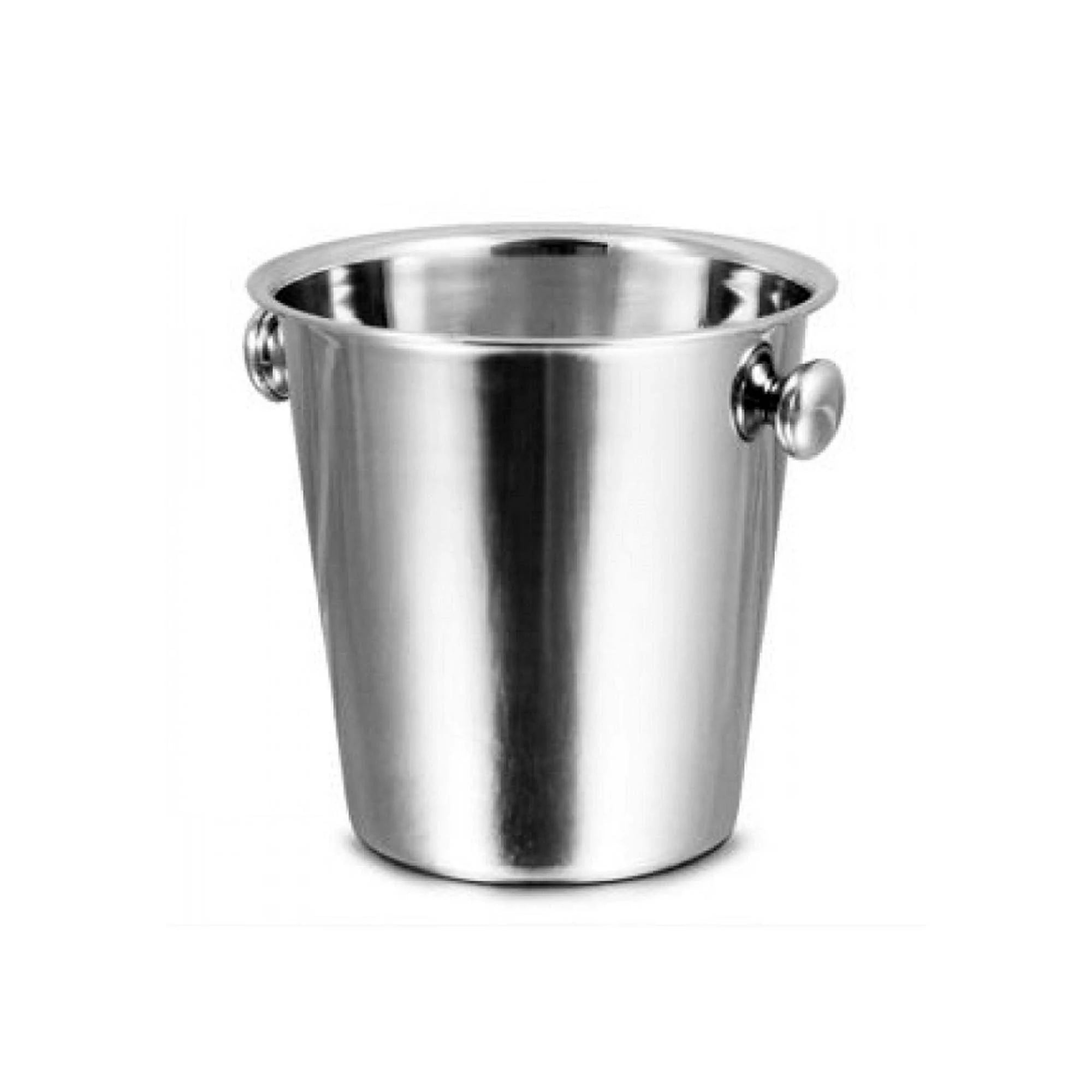 Ice Bucket 4L Stainless Steel with Knob 21x21cm SGN060