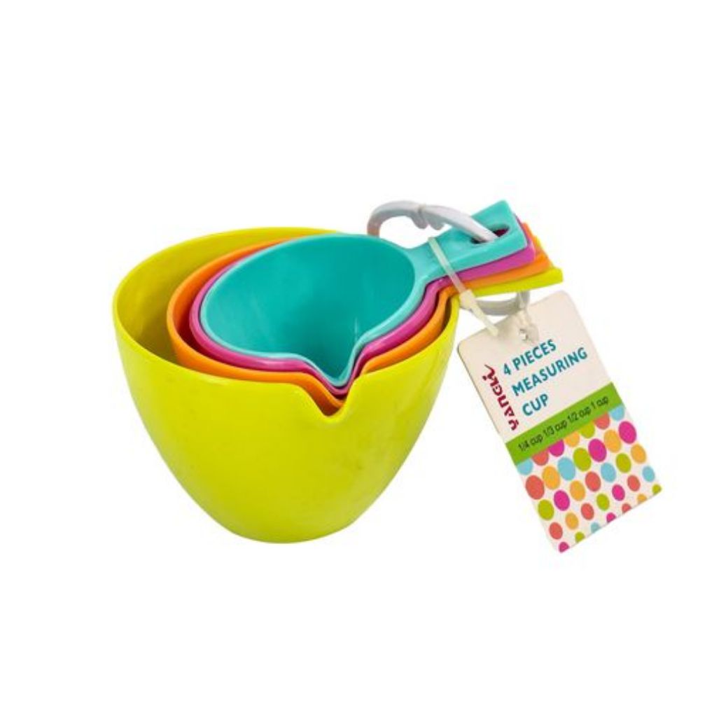 Measuring Cup 4pc Set Assorted Colors XBAK183