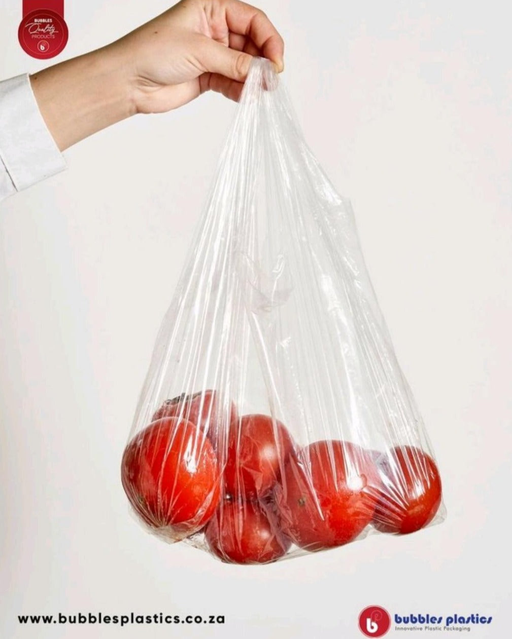 Maxi Plastic Carrier Bags 24L Clear VTC 29/17x60cm 25microns 250pack