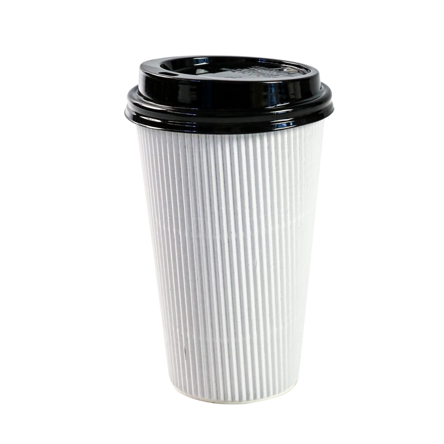 500ml Ripple Coffee Cups White 5pack