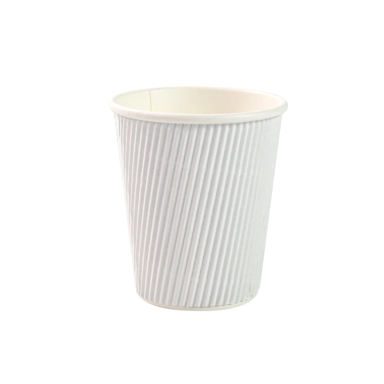 250ml Ripple Paper Coffee Cup White 5pack