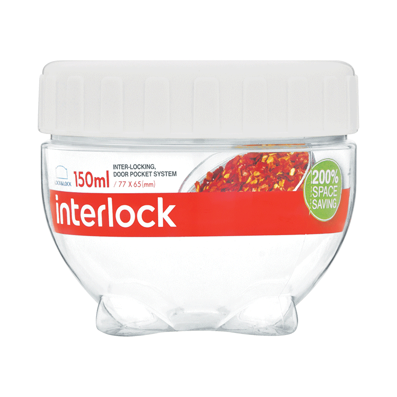 150ml LocknLock Interlock Container White INL201