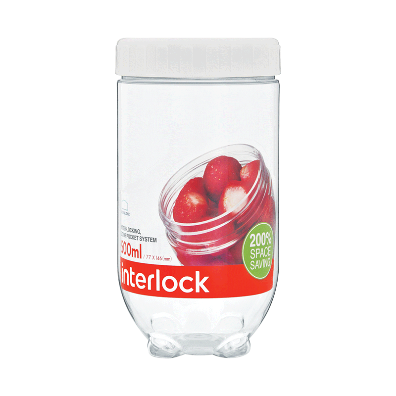 500ml LocknLock Interlock Container White INL203
