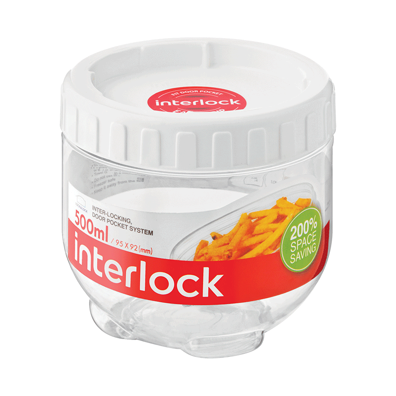 500ml LocknLock Interlock Container White INL301