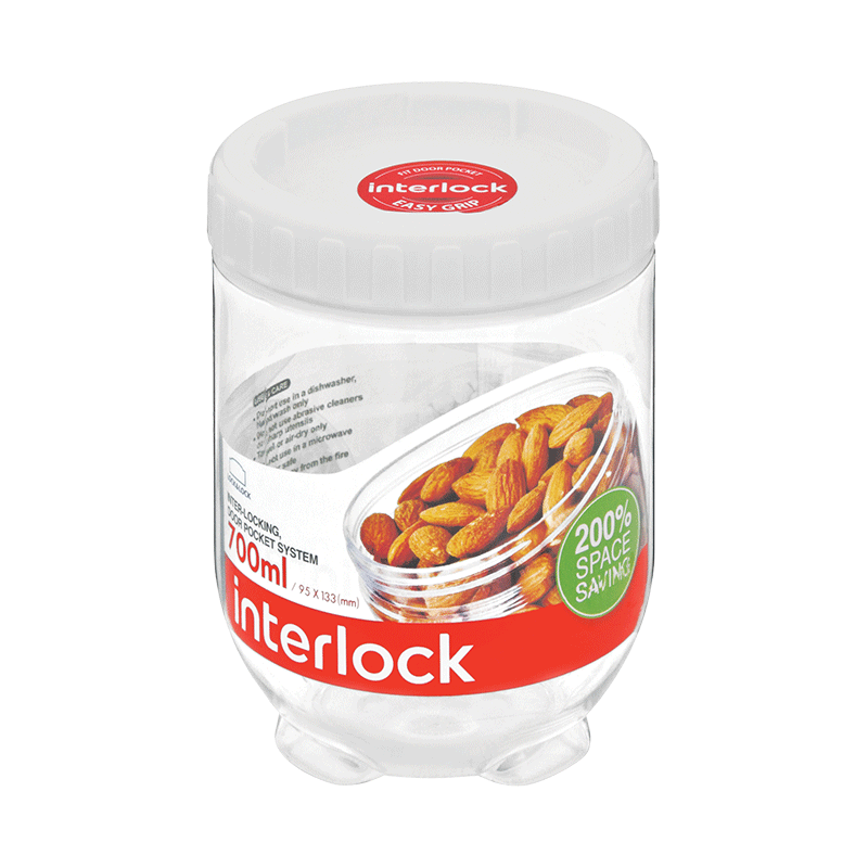 700ml  LocknLock Interlock  Container White INL304