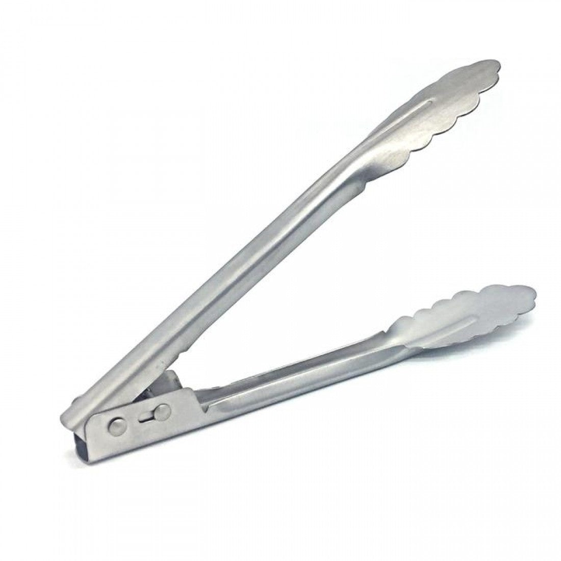 Stainless Steel Tong 25cm Sqaure Hole Pattern Service Essentials