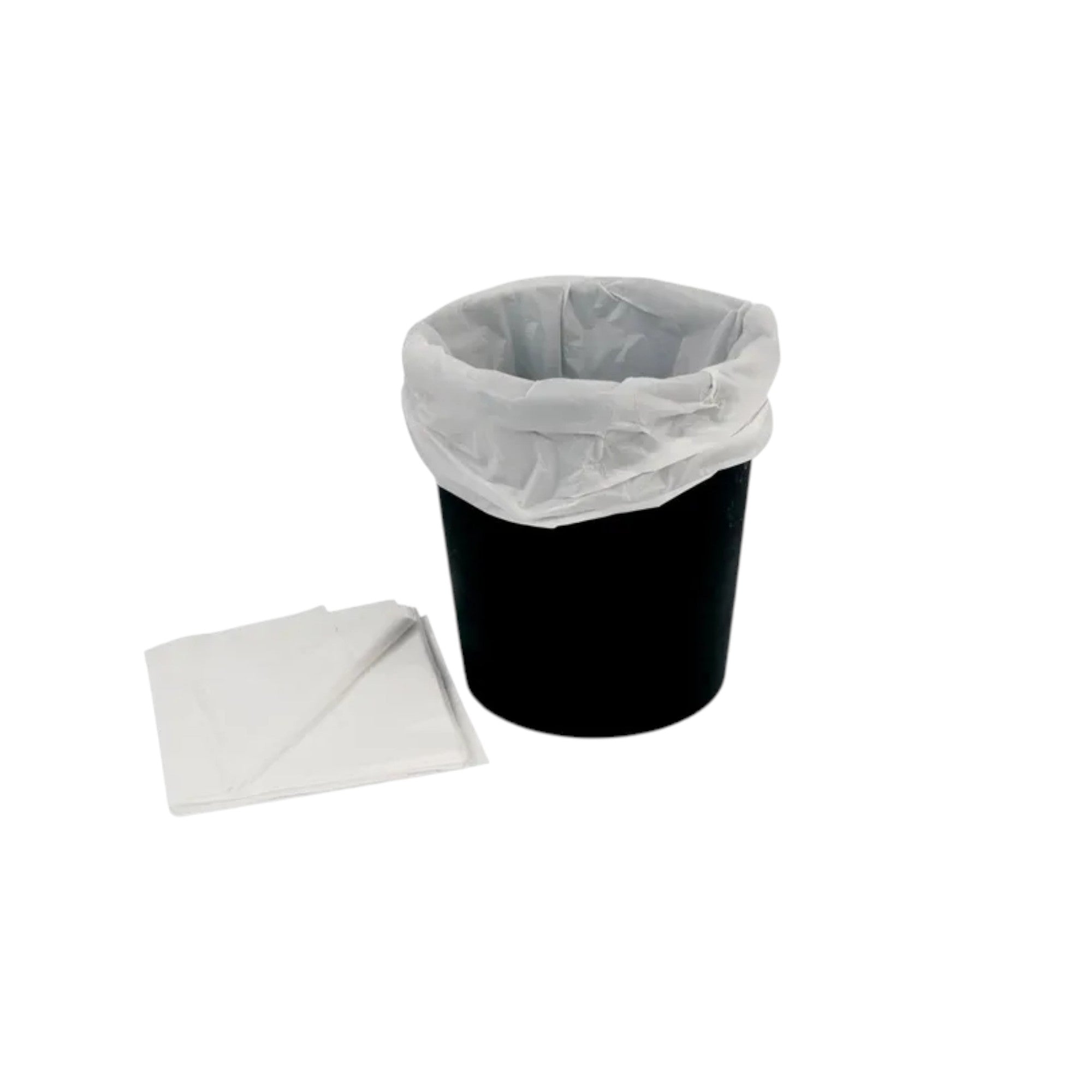 White Plastic Bin Liner 25+15x50x25mic 250pack