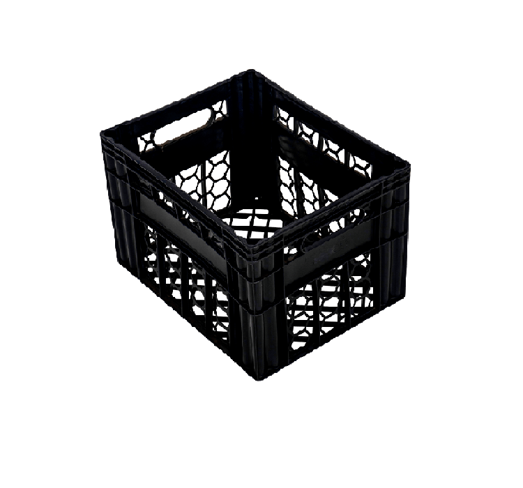 Utility Milk Crate Black 422x322x320mm