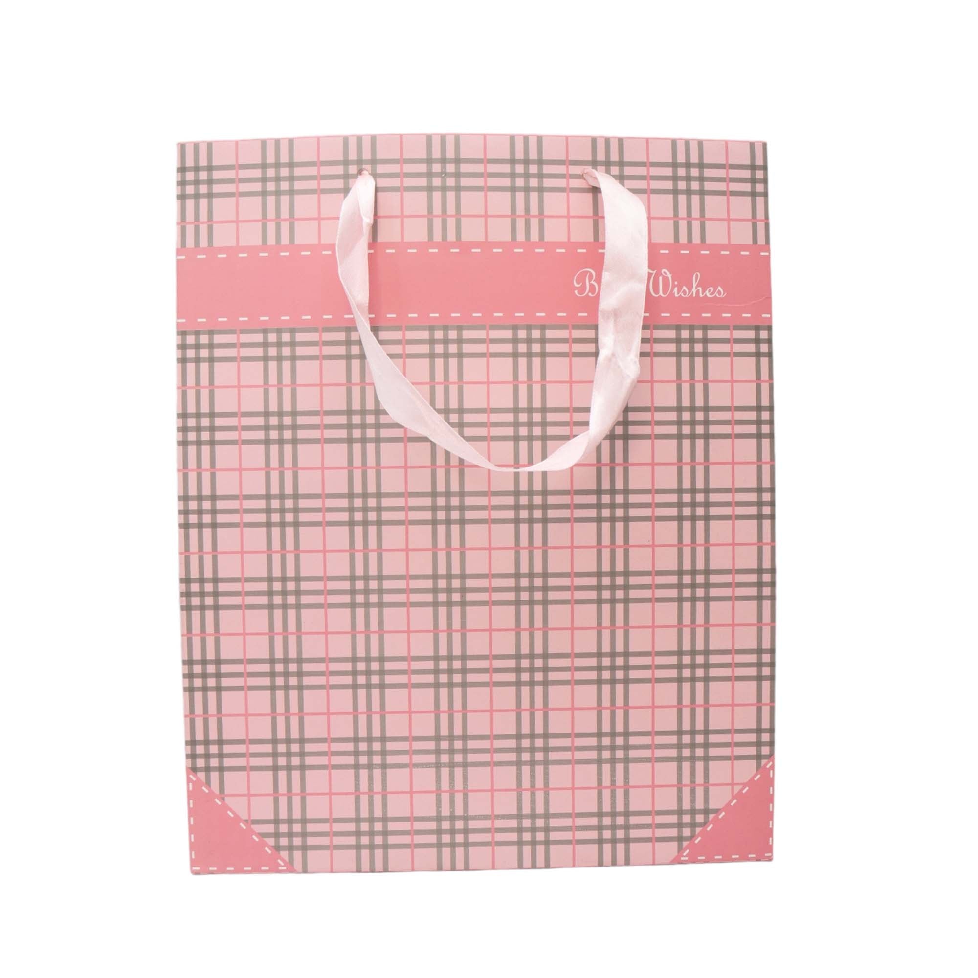 Gift Paper Bag Checkbox 26x32cm Medium