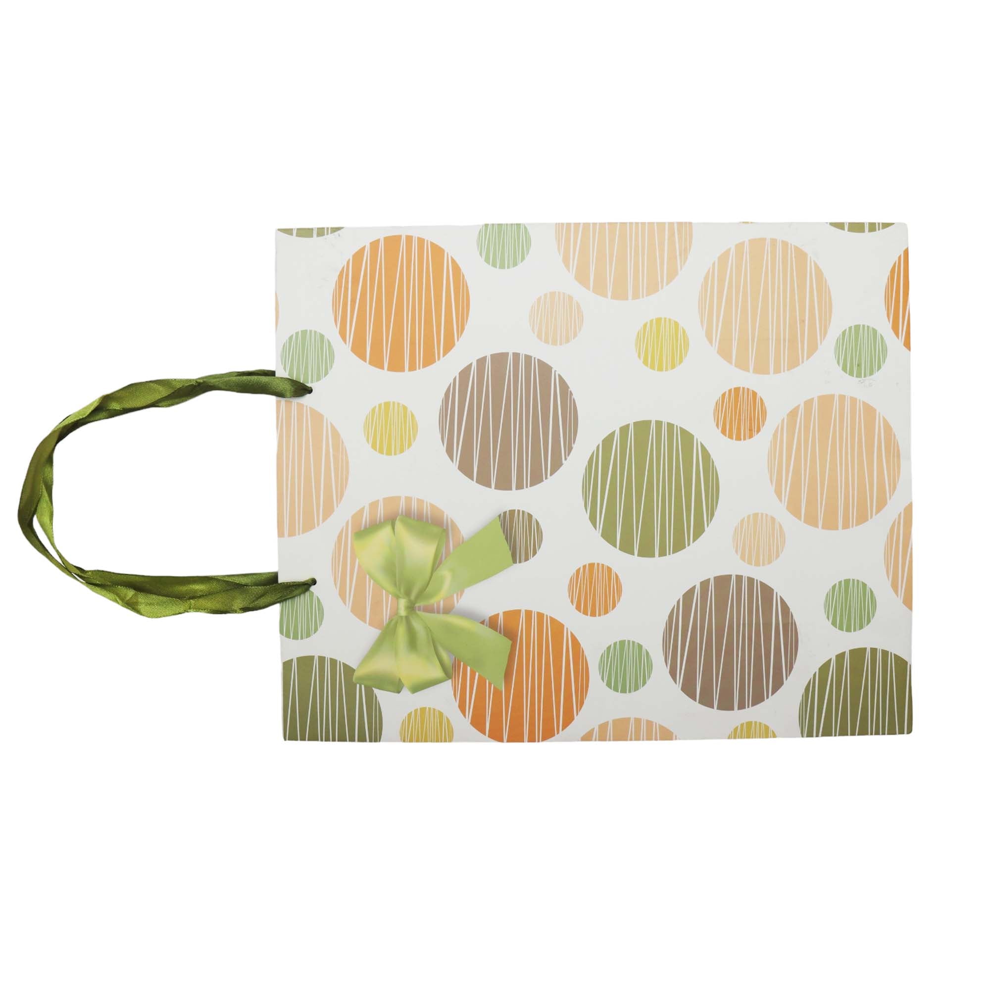 Gift Paper Bag Polka Dot 30x12cm Large