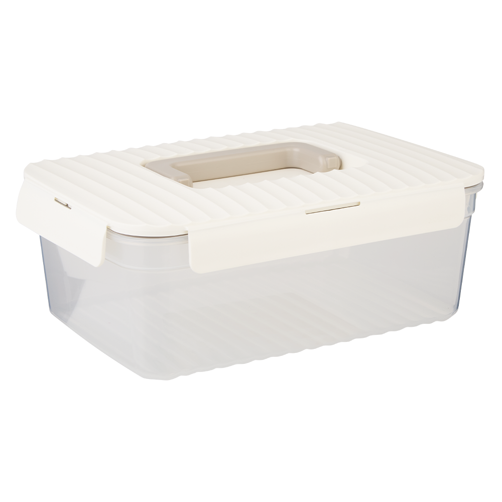 3.5L LocknLock Wave Container with Handle White LWC208HW