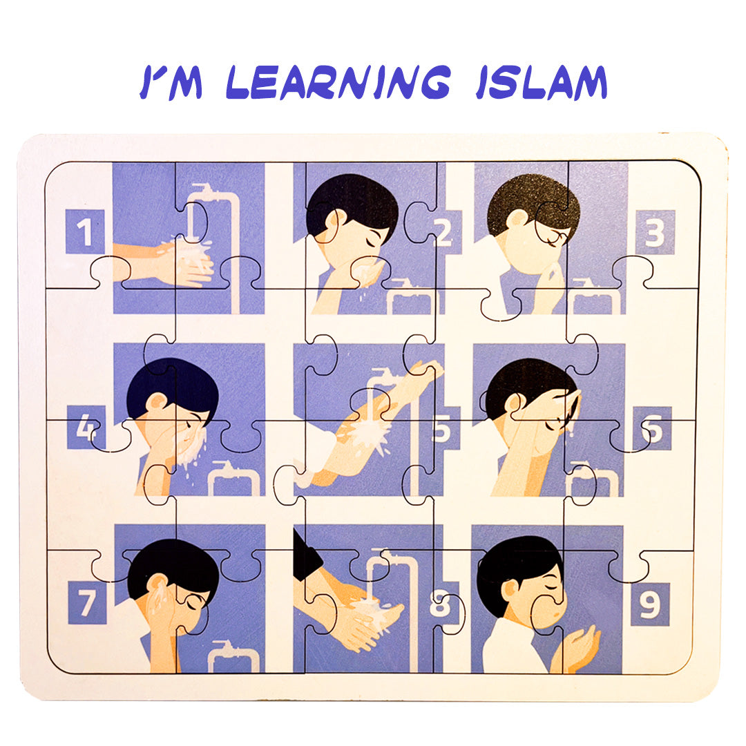 Educational Toy Wudhu Teaching Puzzle Boy 16x20cm MB49