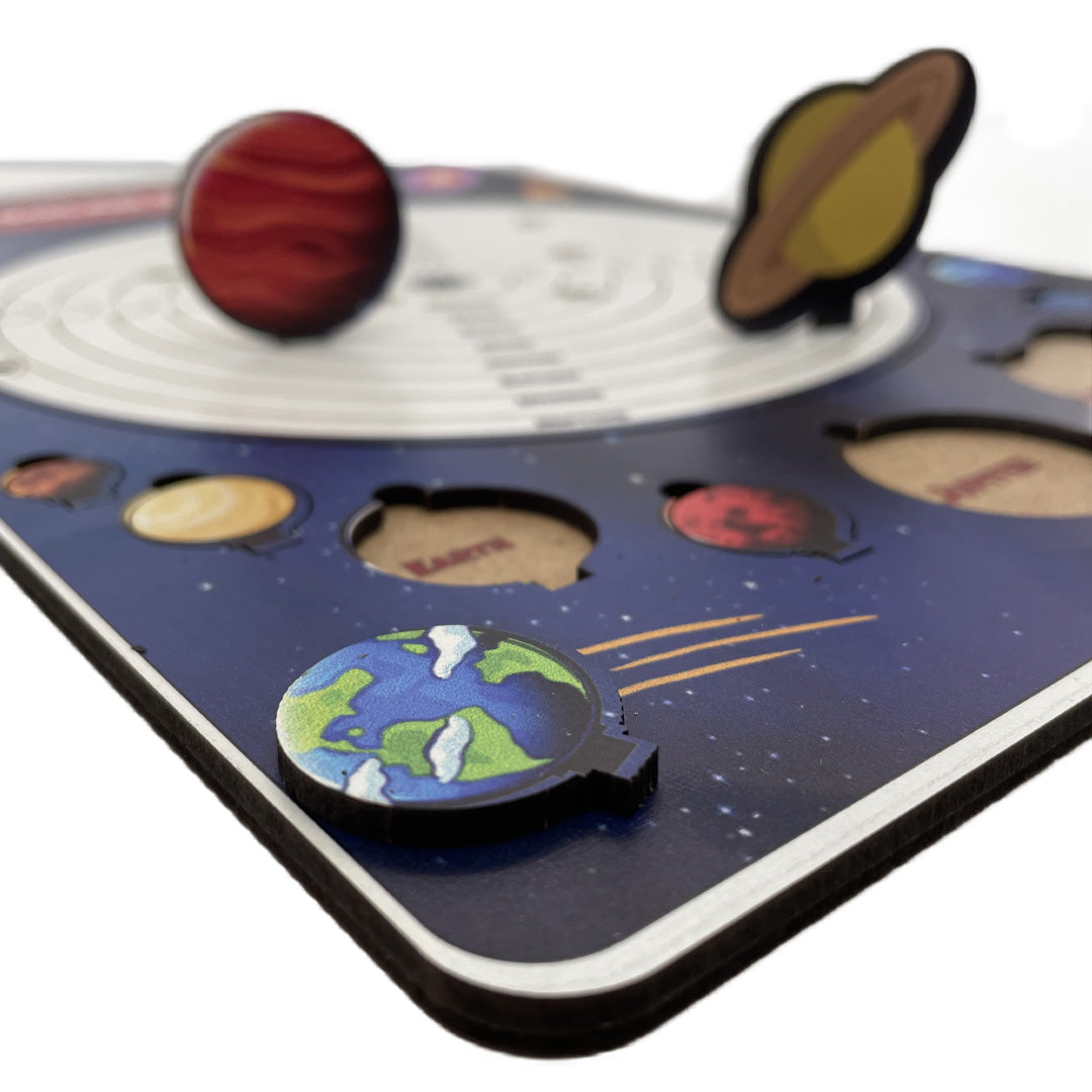 Educational Toy I am Learning Planets Puzzle 20x20cm MB52