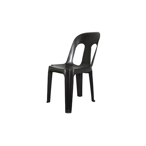 Catering Chair Heavy Duty Black Contour Outdoor