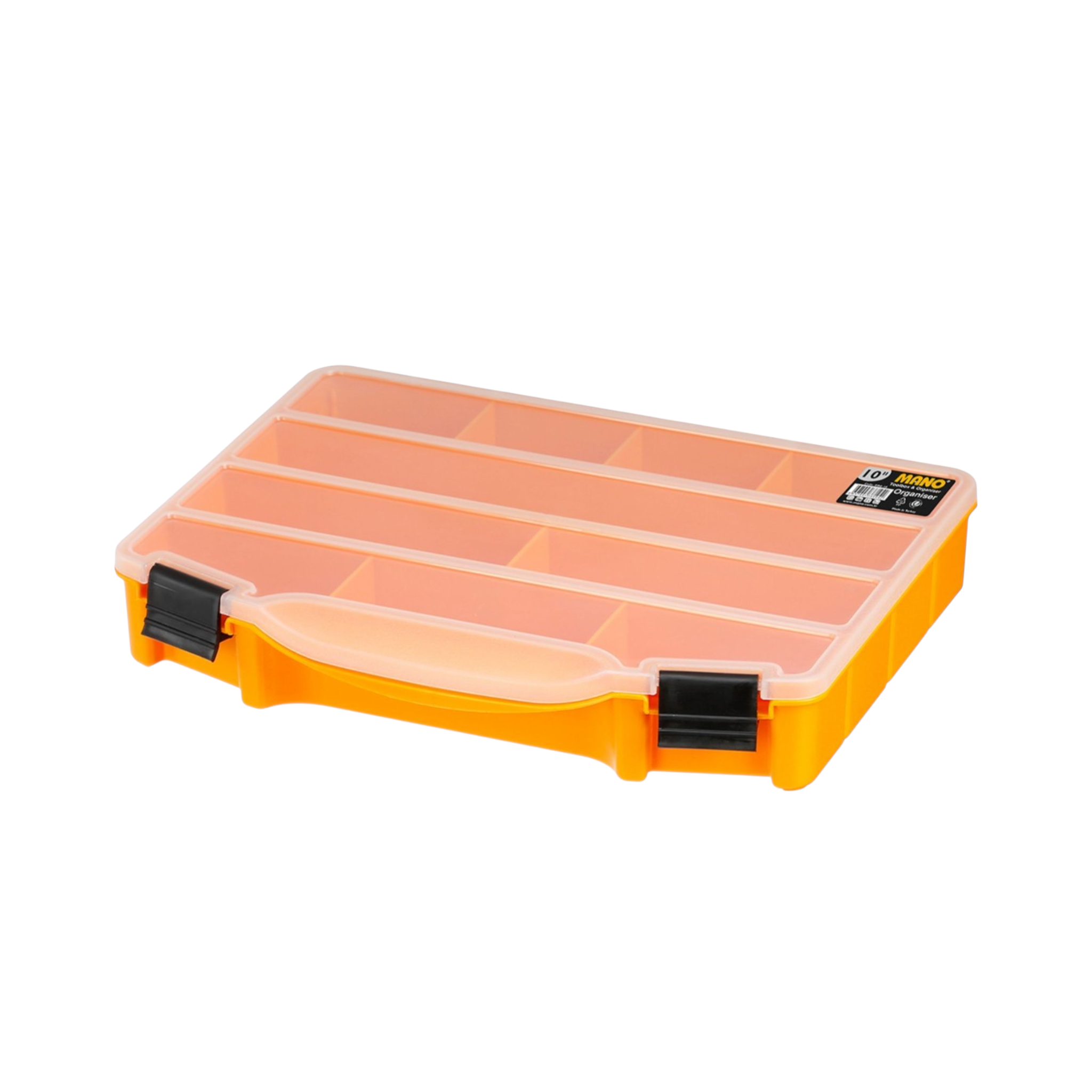 Mano Multi Utility Tackle Compartment Box 10-Partitionh 25x19x4cm ORG-10