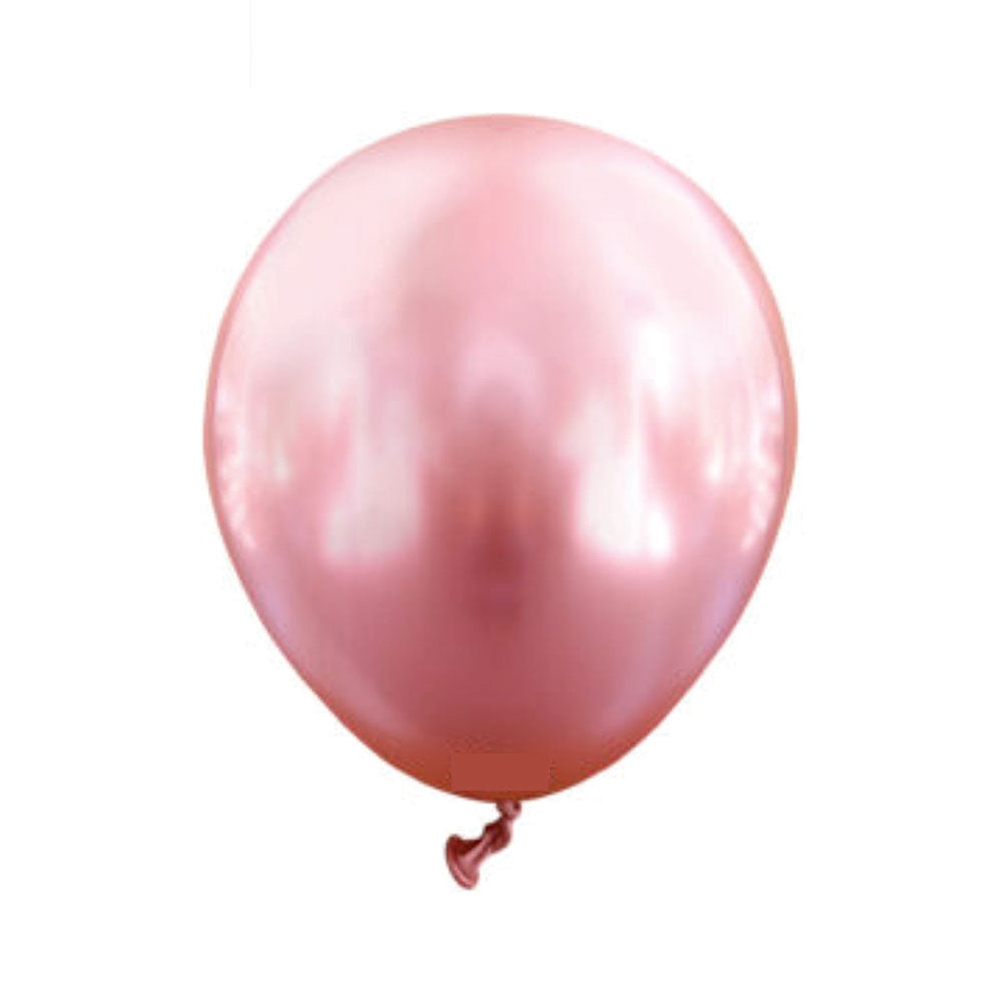 Latex Mirror Party Balloons 12cm Solid Color 10pack