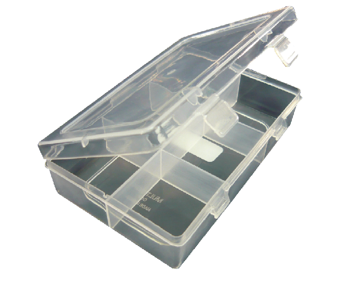 Nakoda Plastic Multi Box Organiser 6 Partitions Container NKMBC000 Nu Ware
