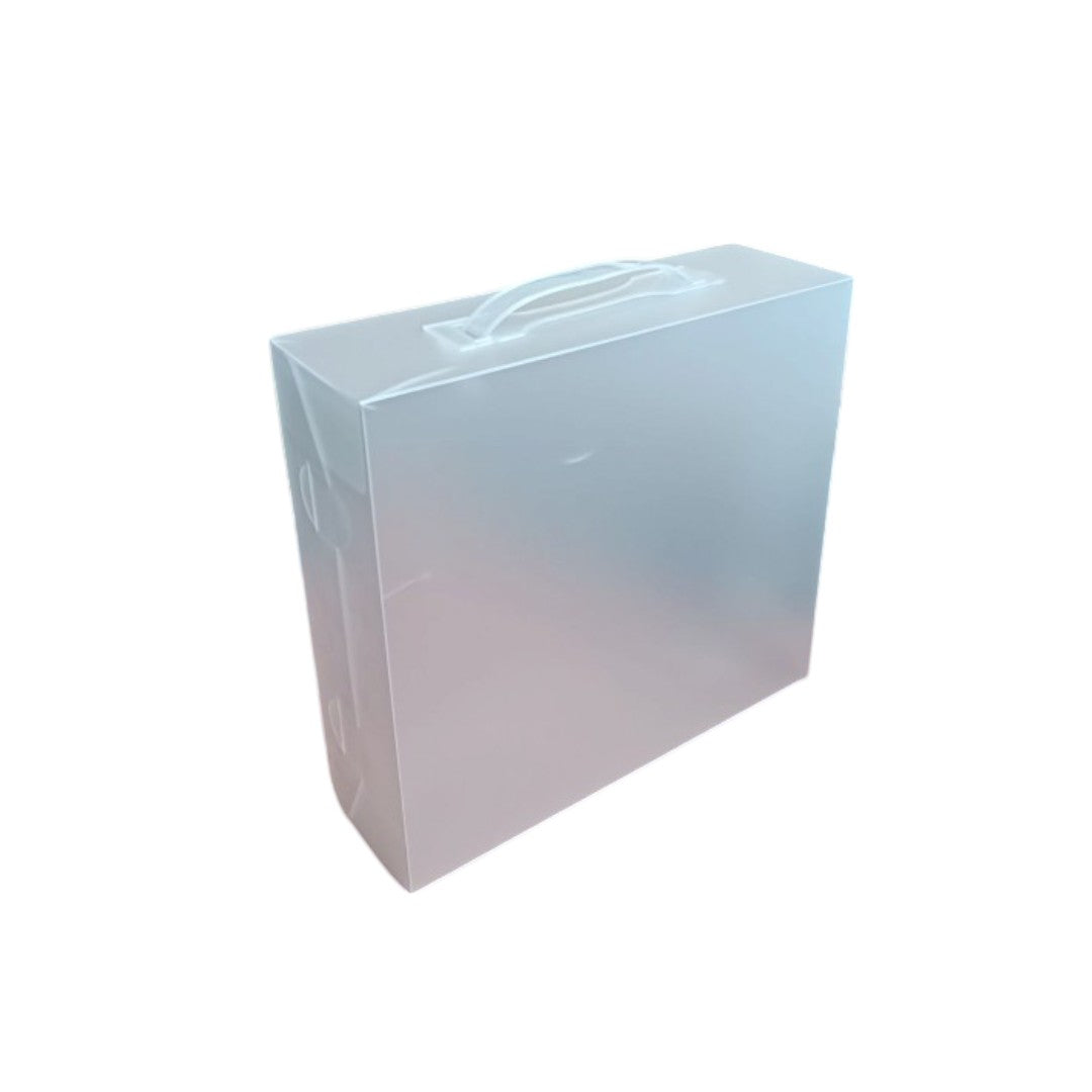 PVC Gift Box Bag with Suitcase Handle - Storage Space Saver