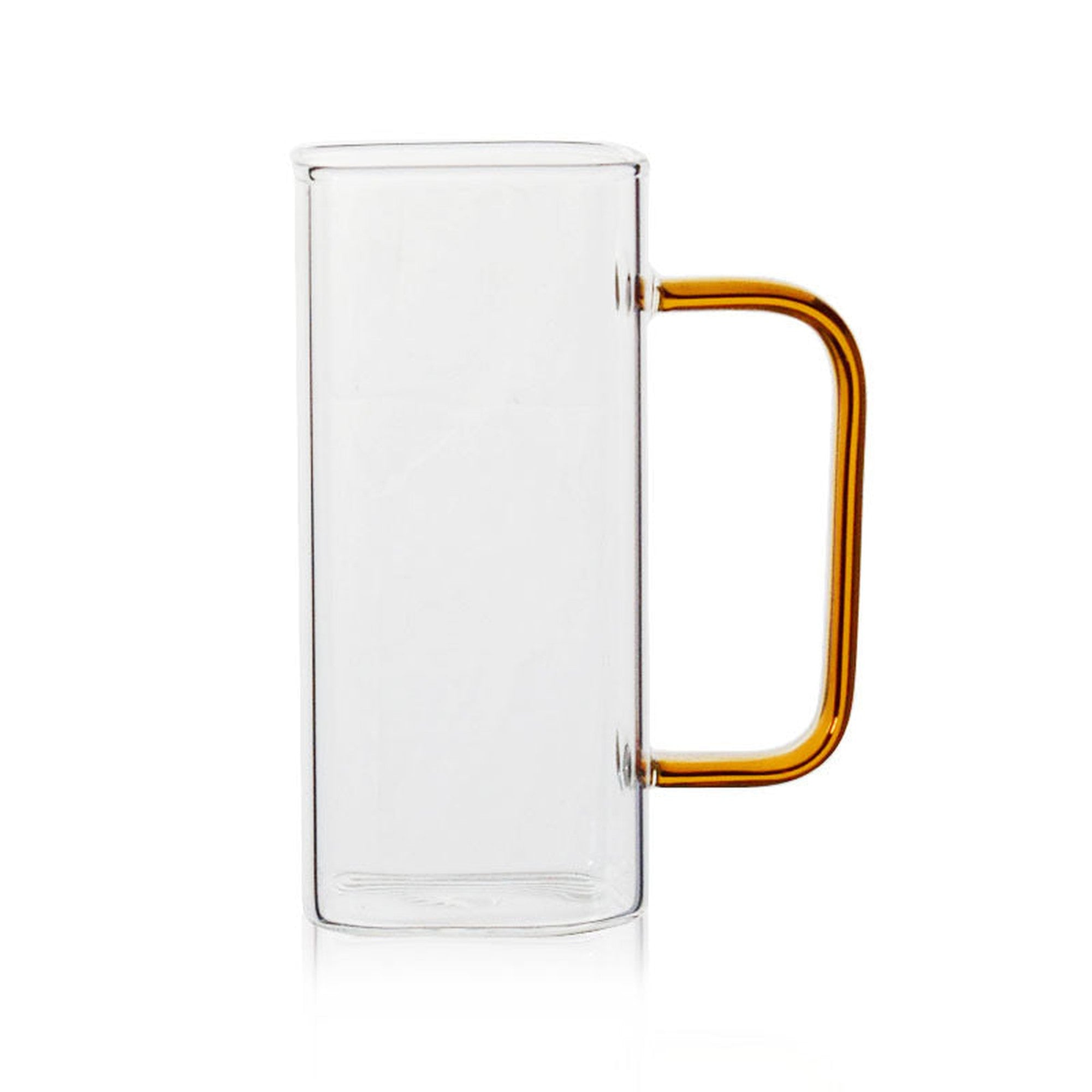 Glass Drinking Mug 370ml Borosilicate with Handle