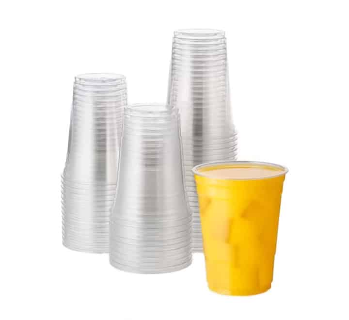 500ml Disposable Plastic Party Smoothie Cup Clear Thin Wall 10pack