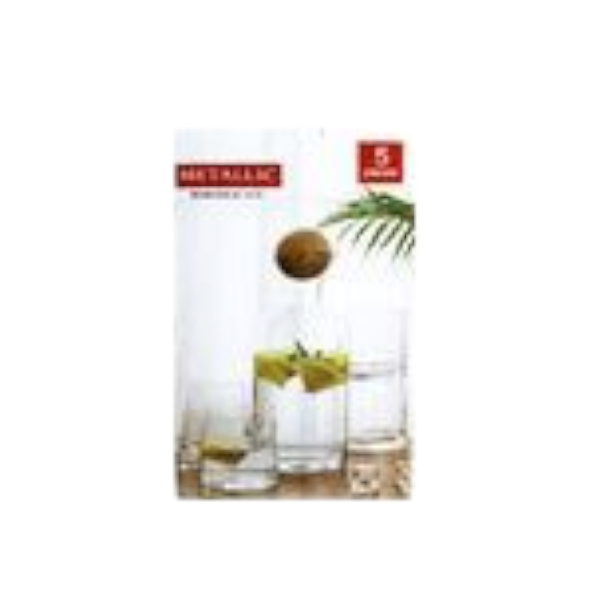 Borosilicate Metallic Water Set 5pc
