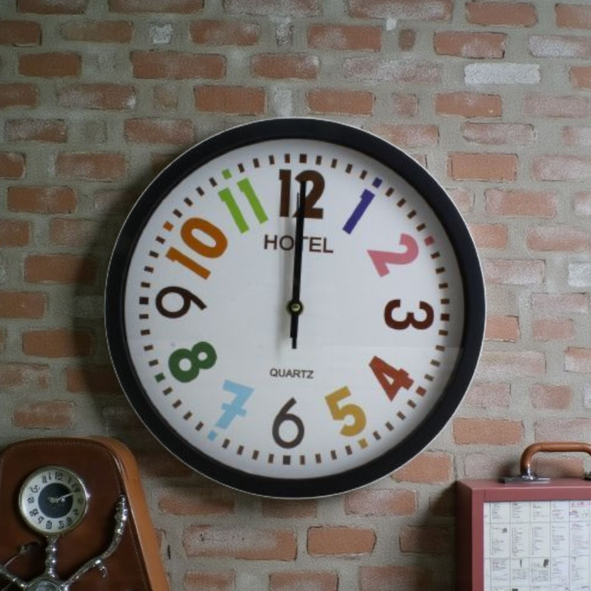 Wall Clock 30x30x4cm Mix Color XCL597