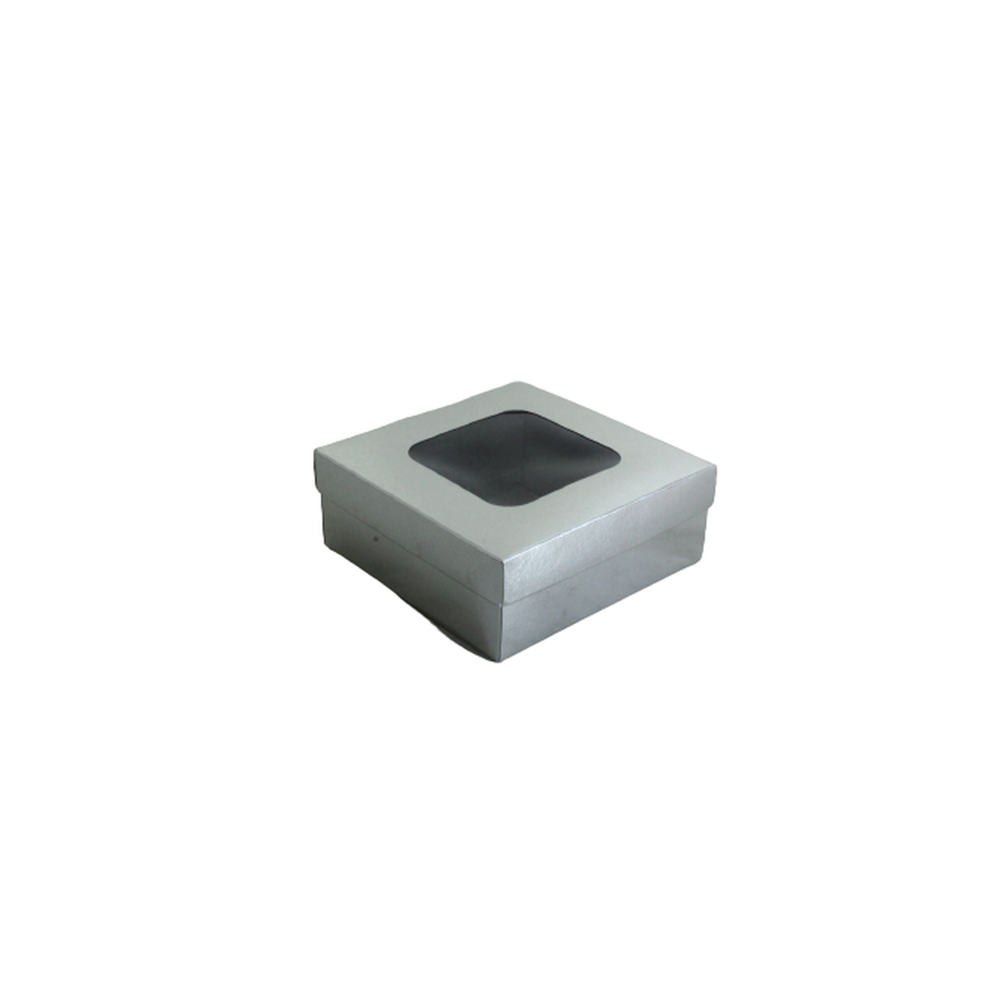 Gift Biscuit Paper Box Silver 12x12cm XPP247-S