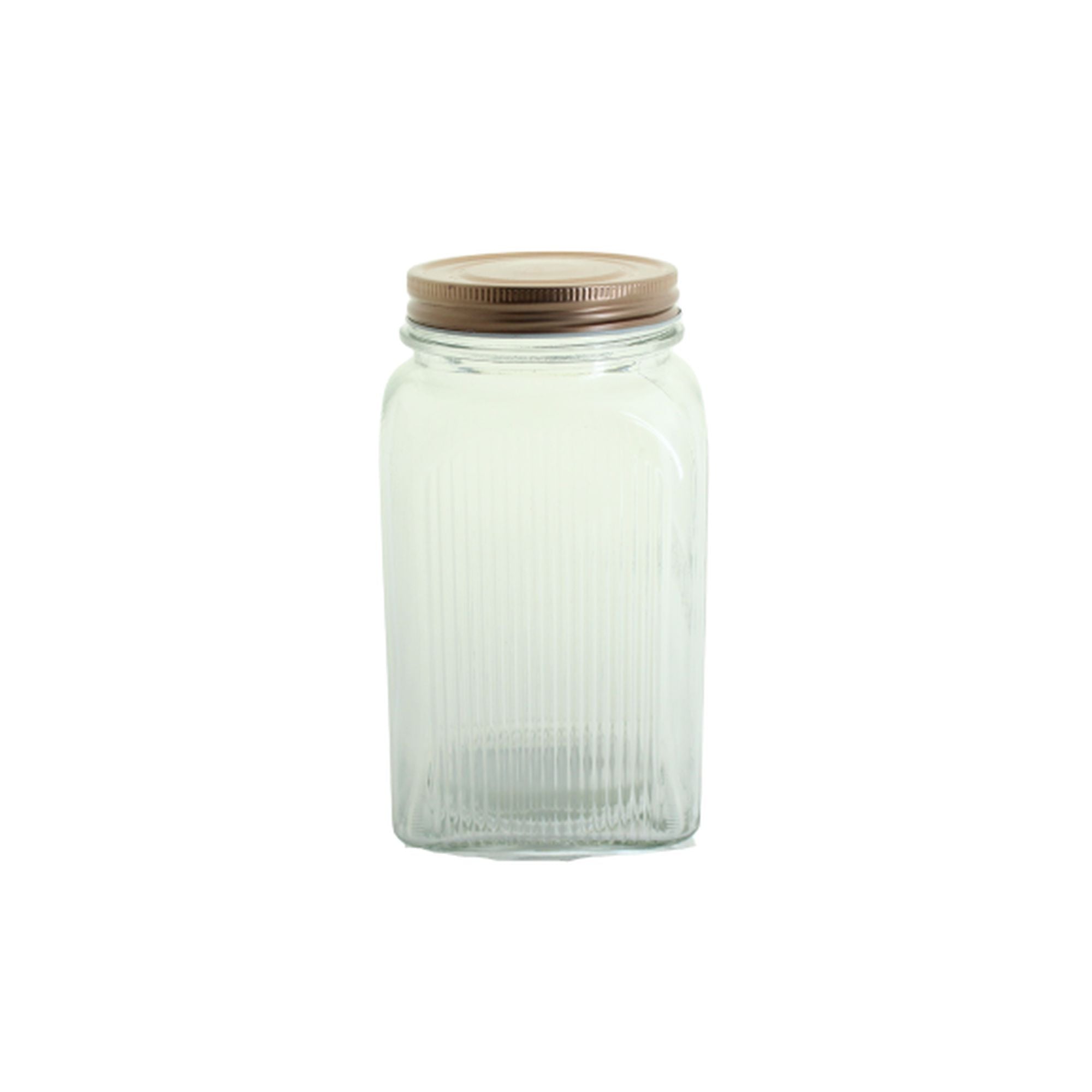 Glass Canister Coffee Container 1200ml with Metal Steel Lid Gl2766