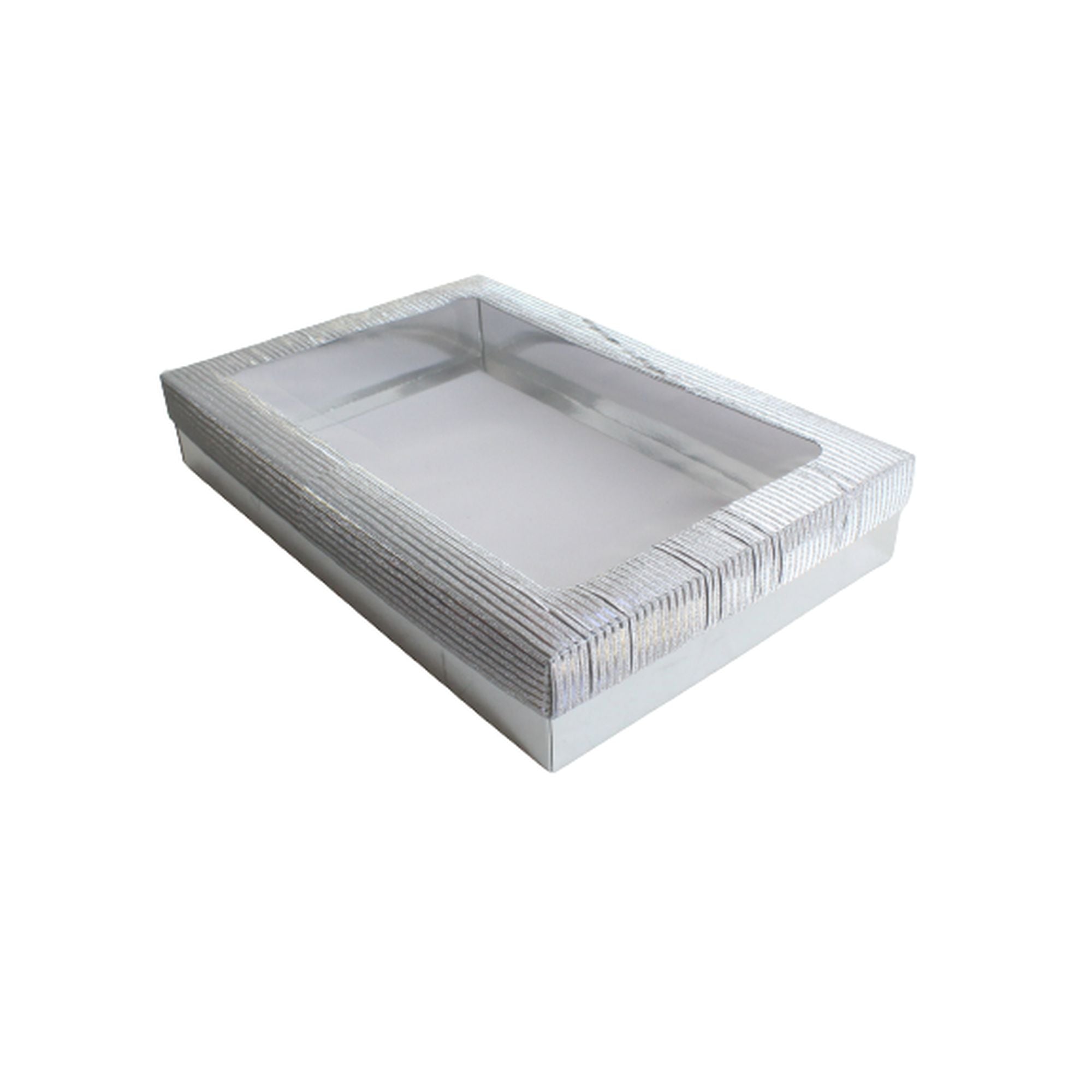 Gift Biscuit Paper Box 30x20x5cm Silver XPP296-S