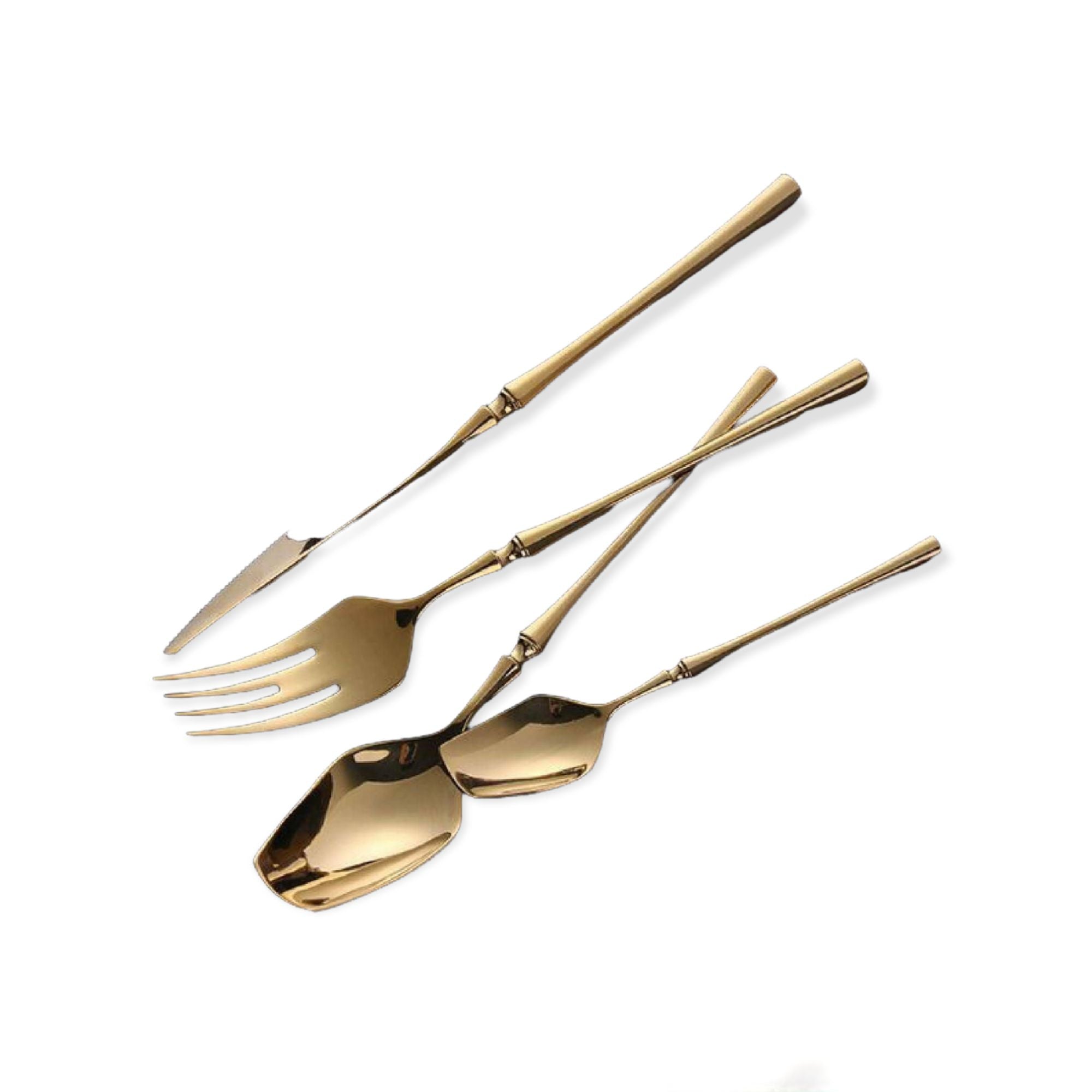 Cutlery Set Stainless Steel 4pc Gold 014