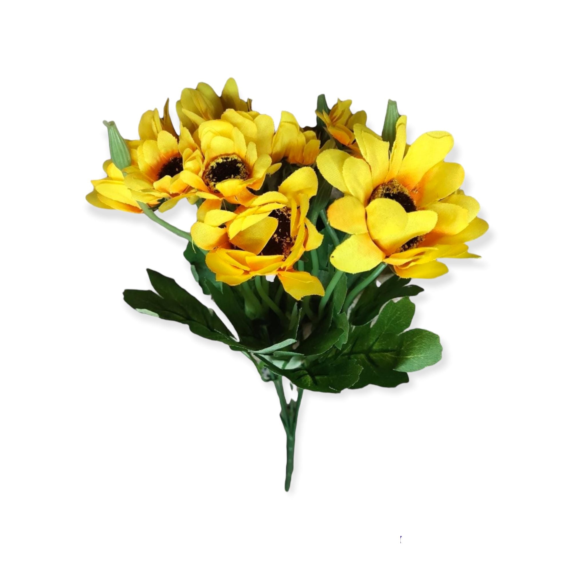 Sunflower 9-Head Artificial Flower 33cm