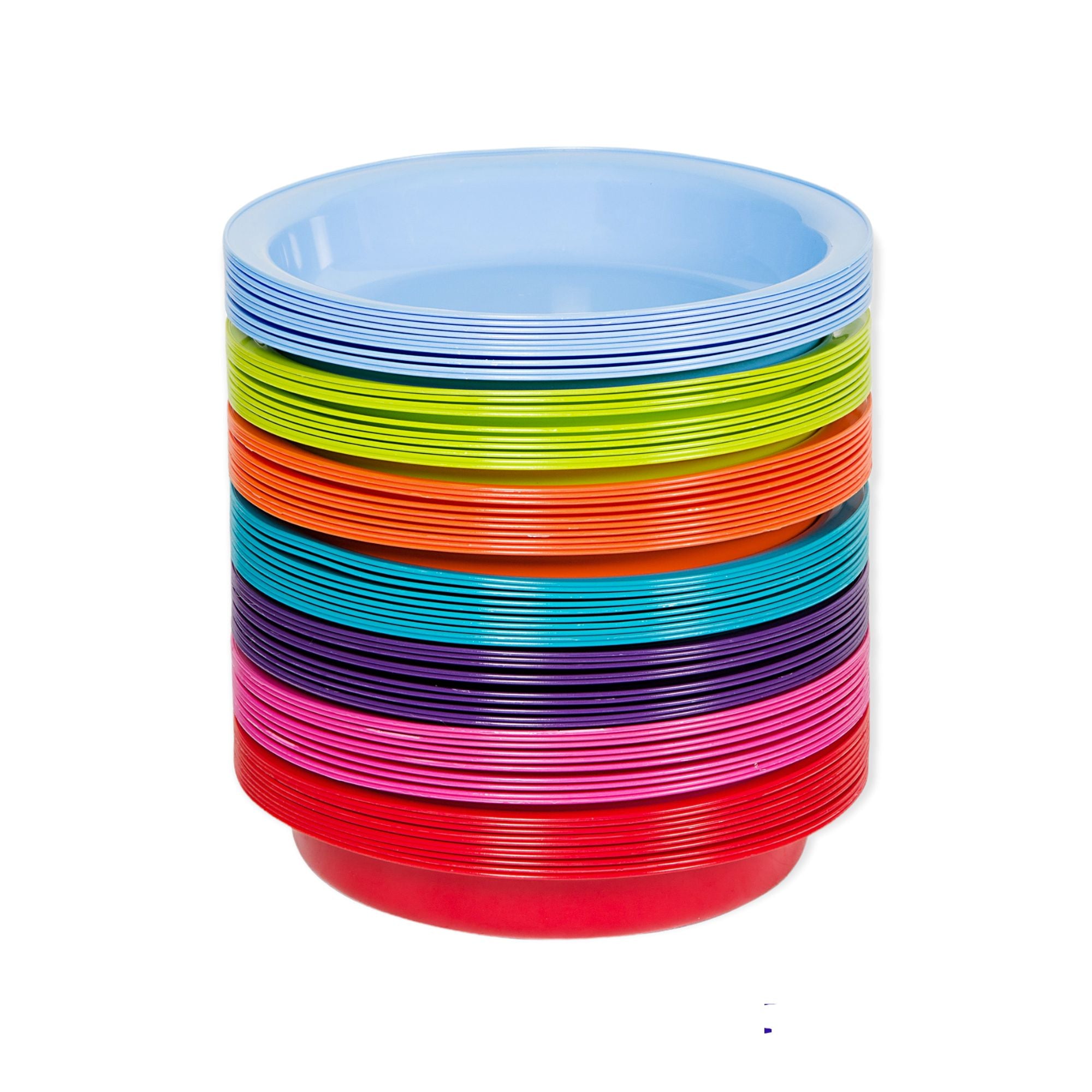 Plastic Party Color Plates 230mm 10pack Buzz Kids