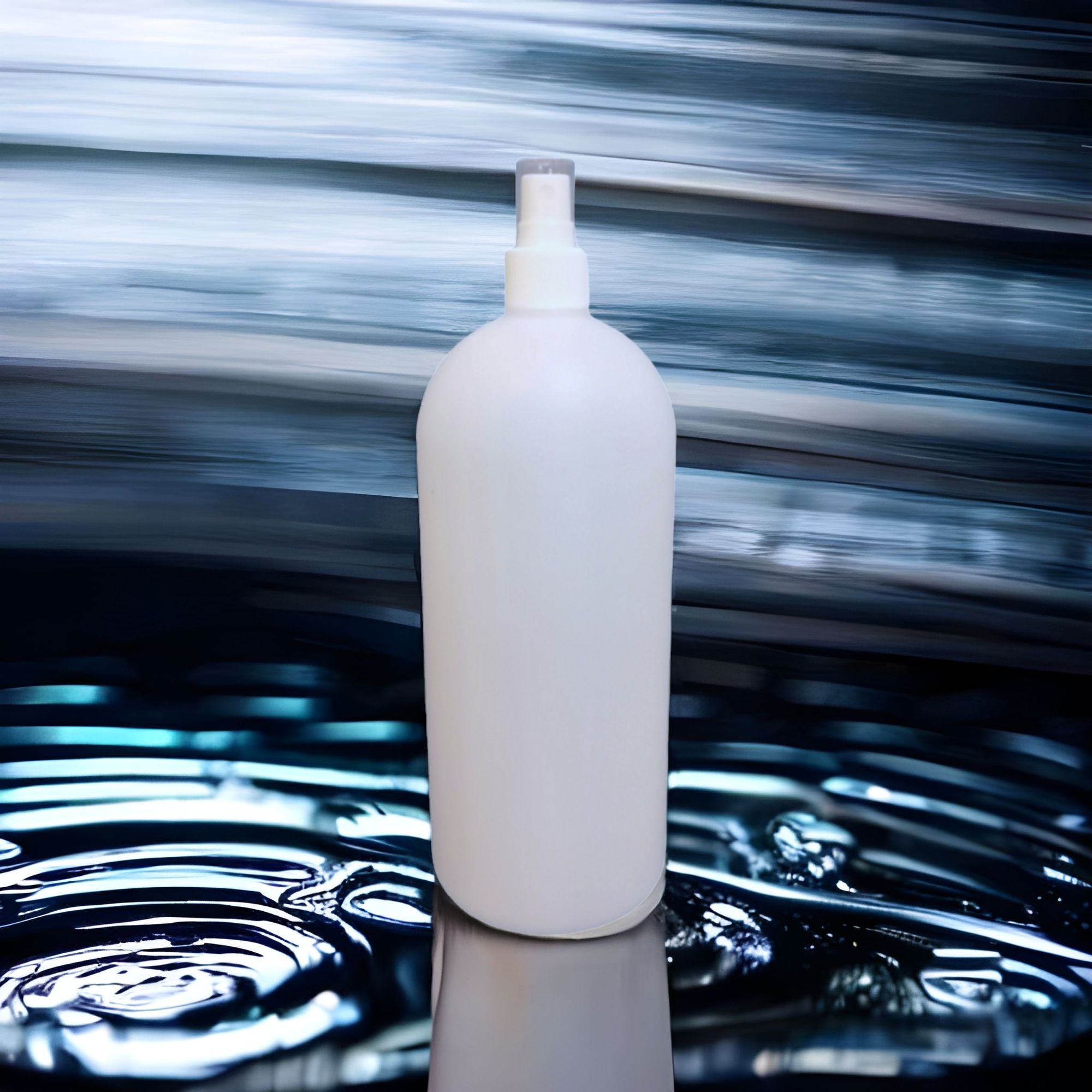 1L Mist Spray HDPE Bottle White Frosted