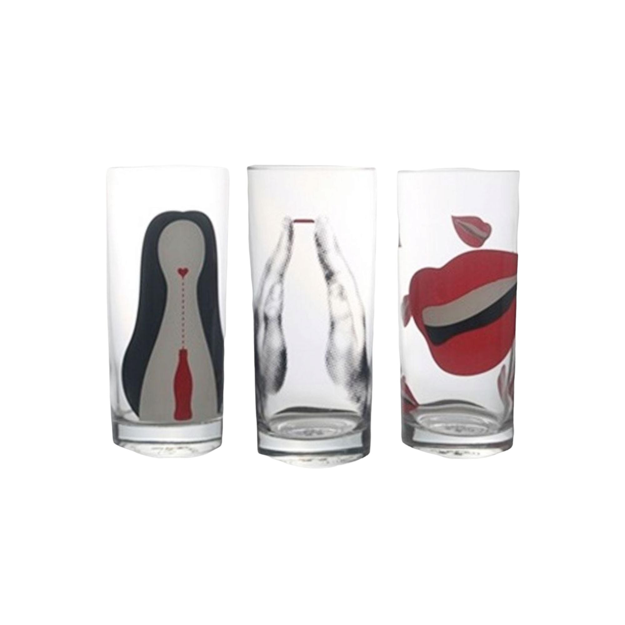 Coke Hiball Glass Tumbler 480ml Print Pasabahce 3pack 40125