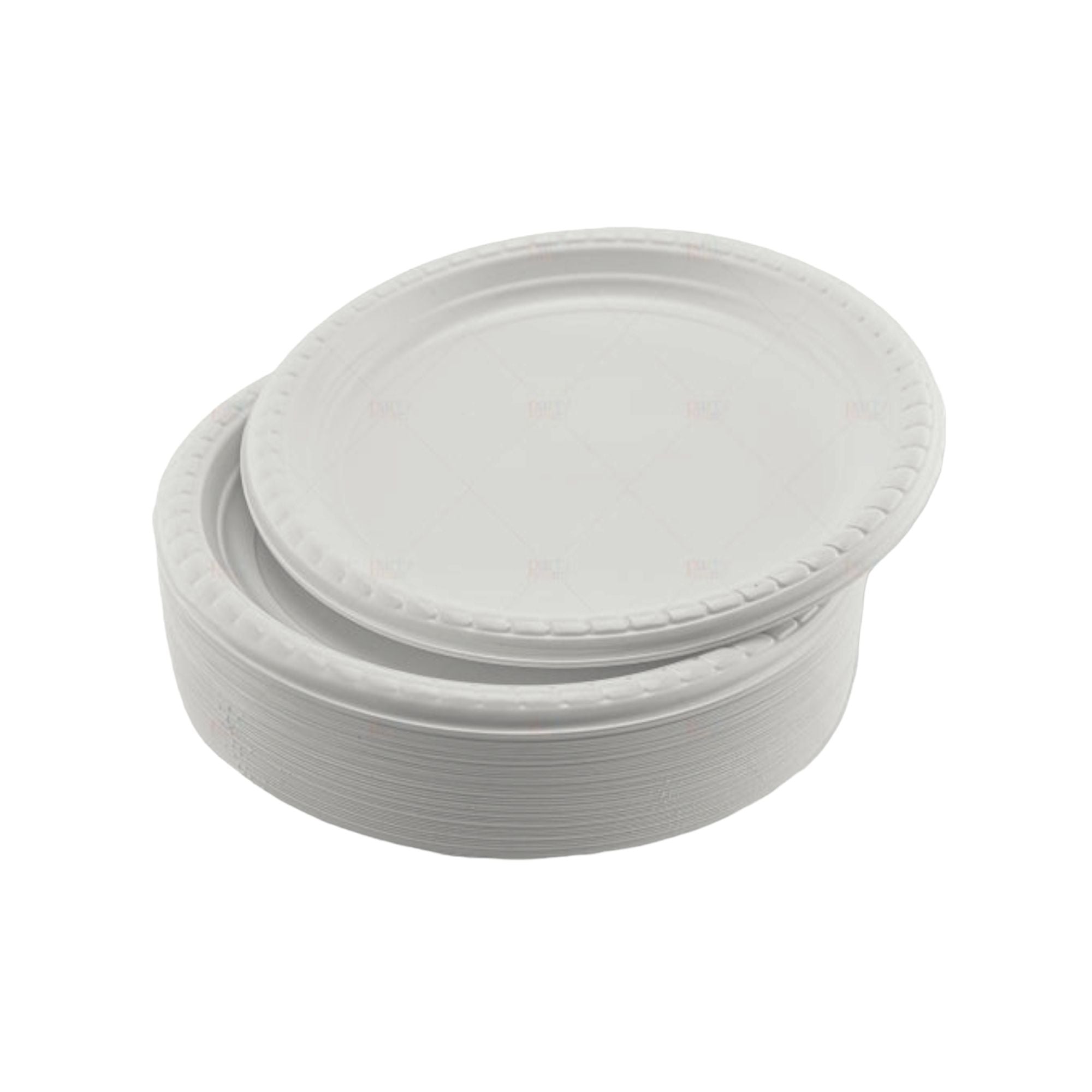 Disposable Plastic Plates White 9inch 100pack