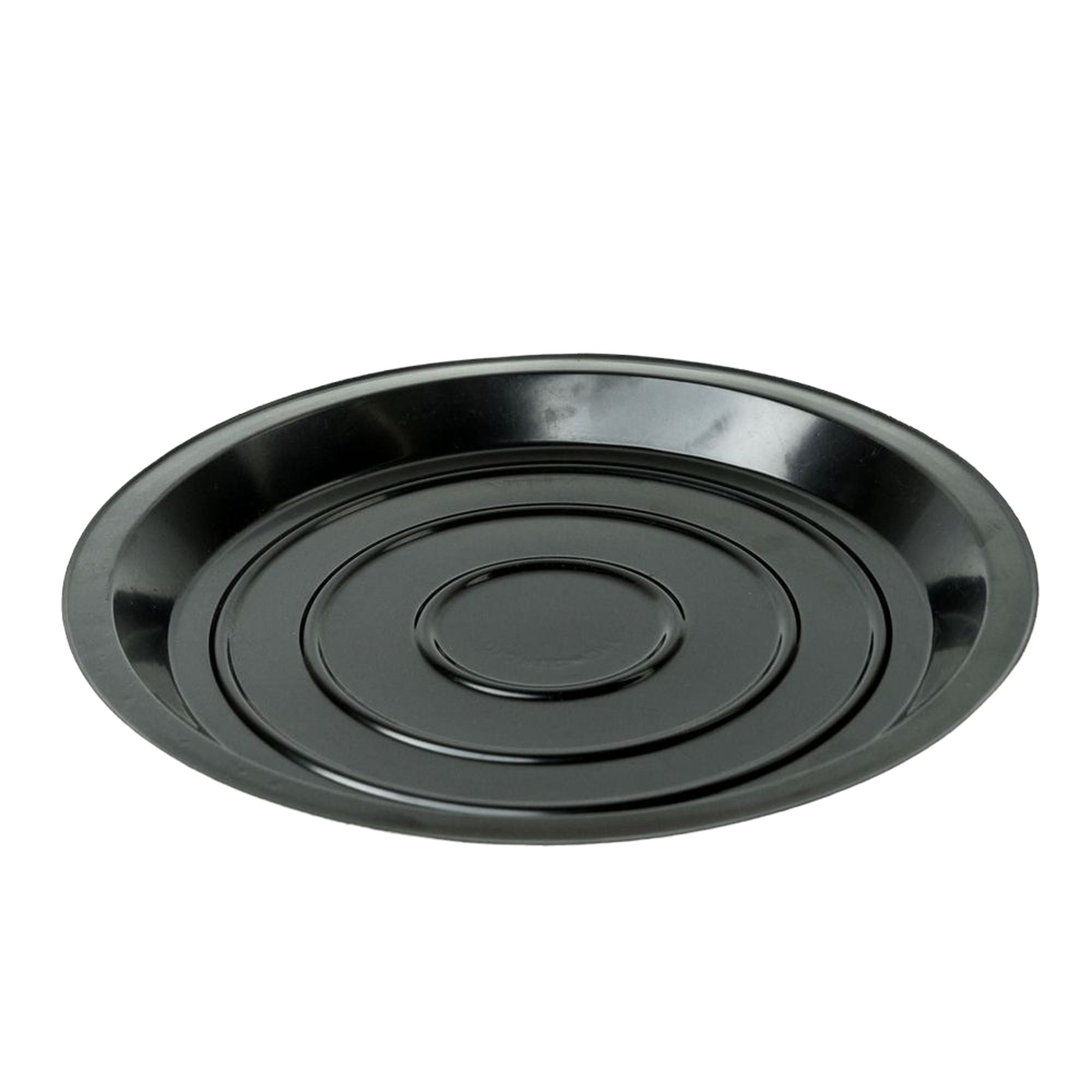 Disposable To Go Serving Base Platter Round Black Tray Small for Clear Dome MP2027-BL