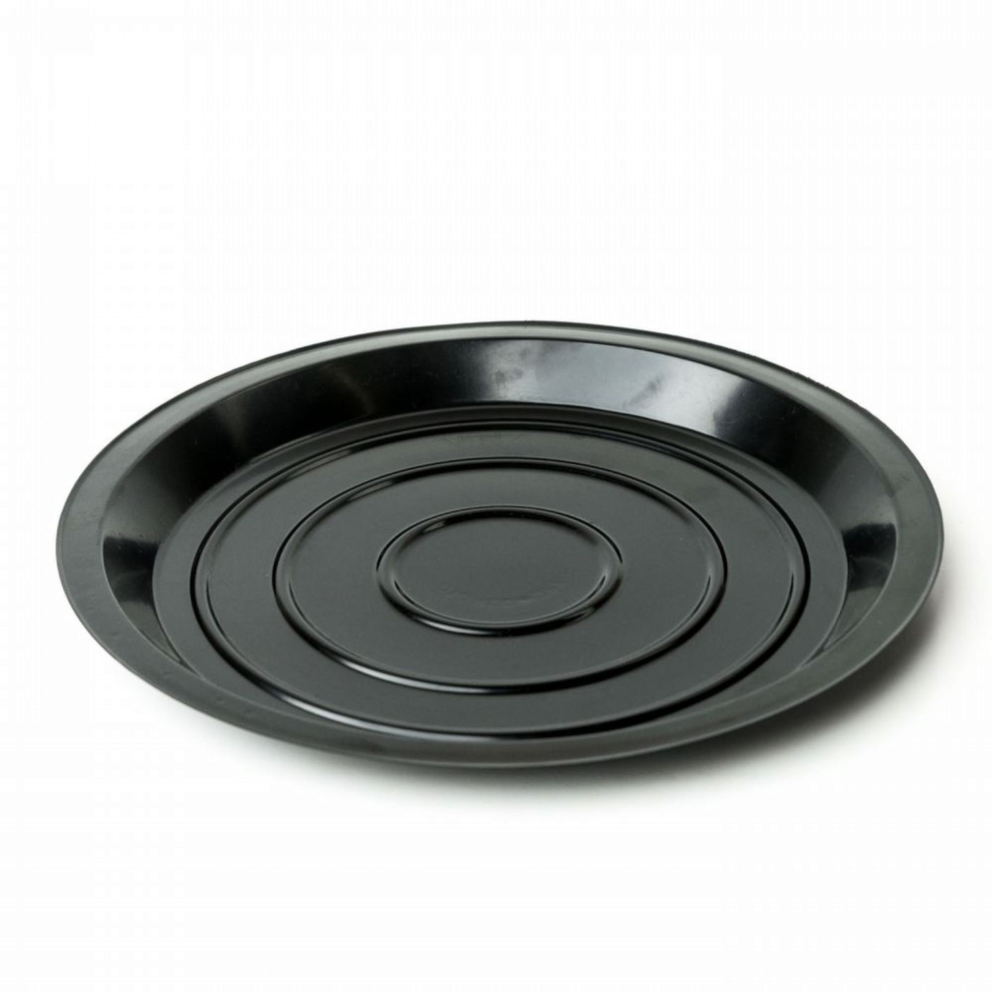 Disposable To Go Serving Base Platter Round Black Tray Small for Clear Dome MP2027-BL