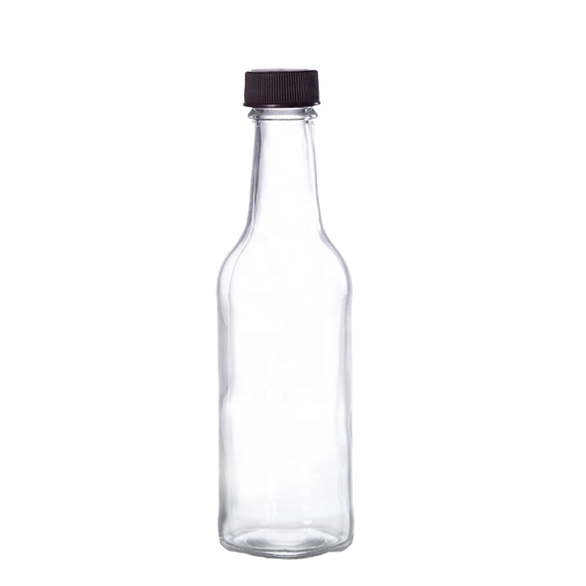 Consol 250ml Glass Worcester Sauce Bottle 250ml with Black Lid BN0723