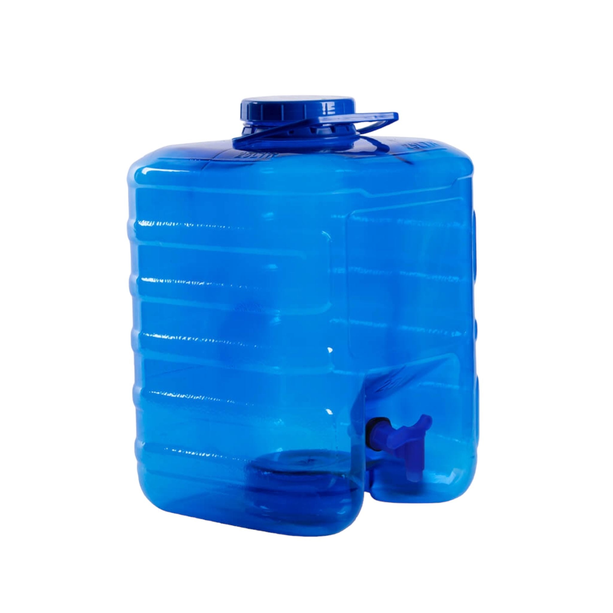 10L Plastic Water Dispenser with Tap Square Blue