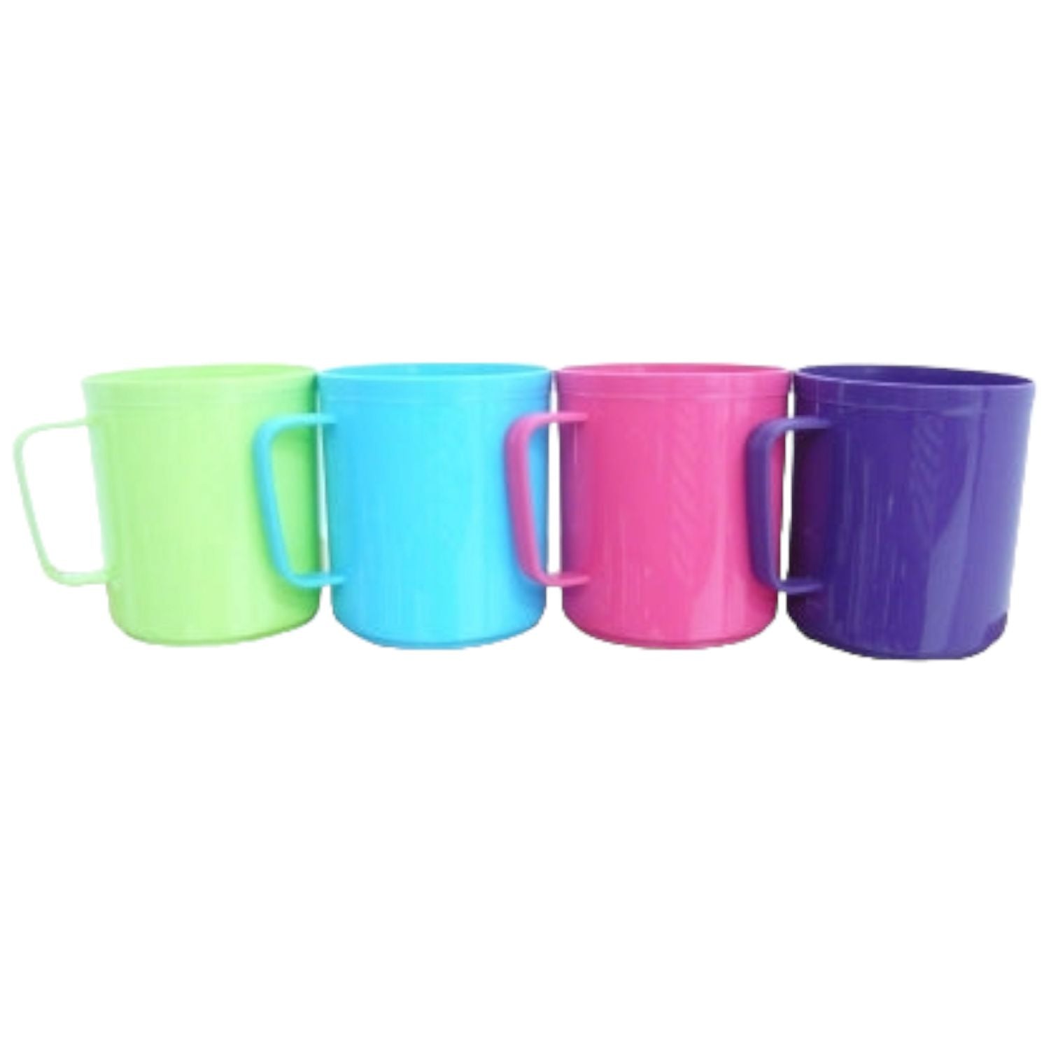 Nu Ware Plastic Camping Mug 375ml 4pack Assorted