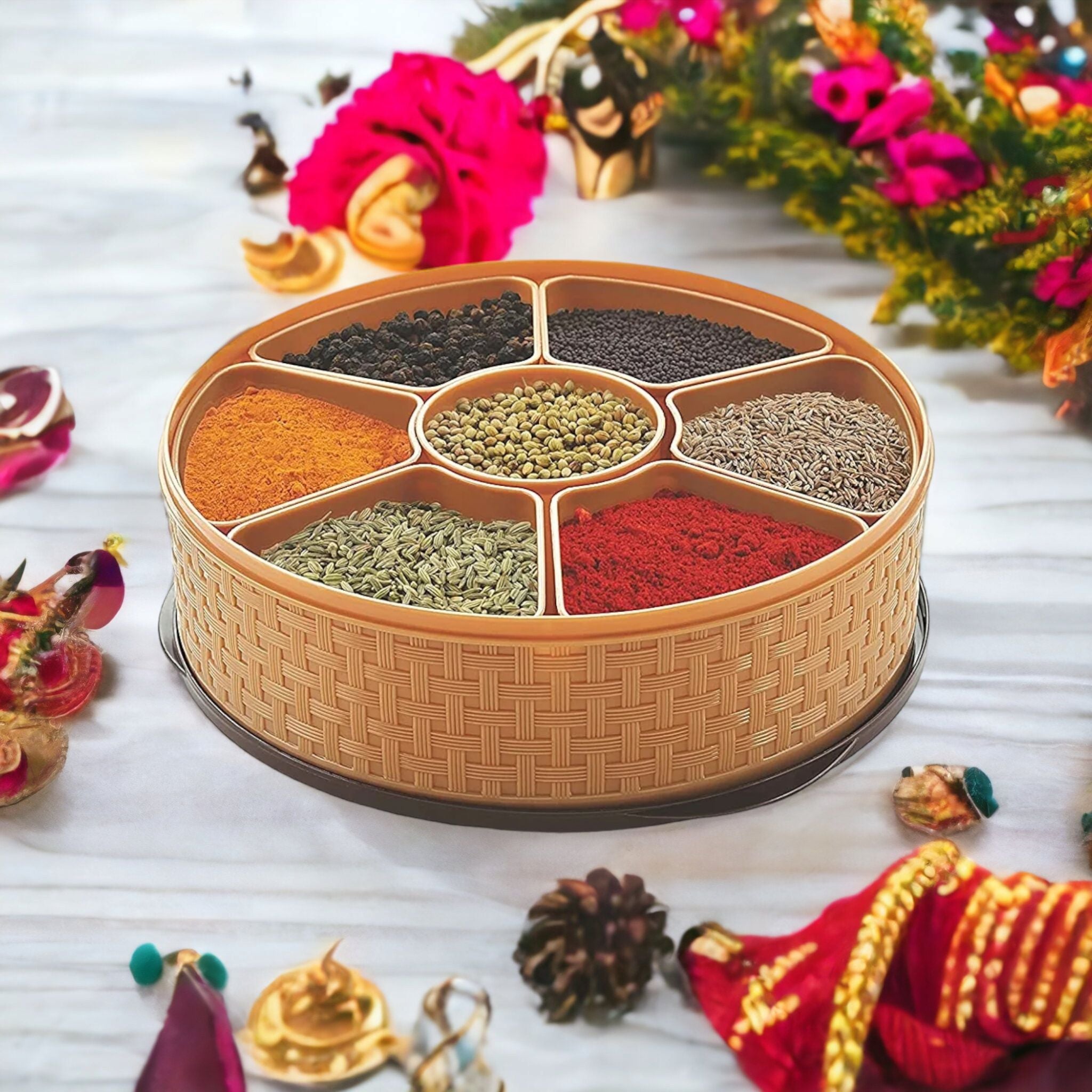 Nakoda Nebual Masala Dabba Spice Box Nu Ware