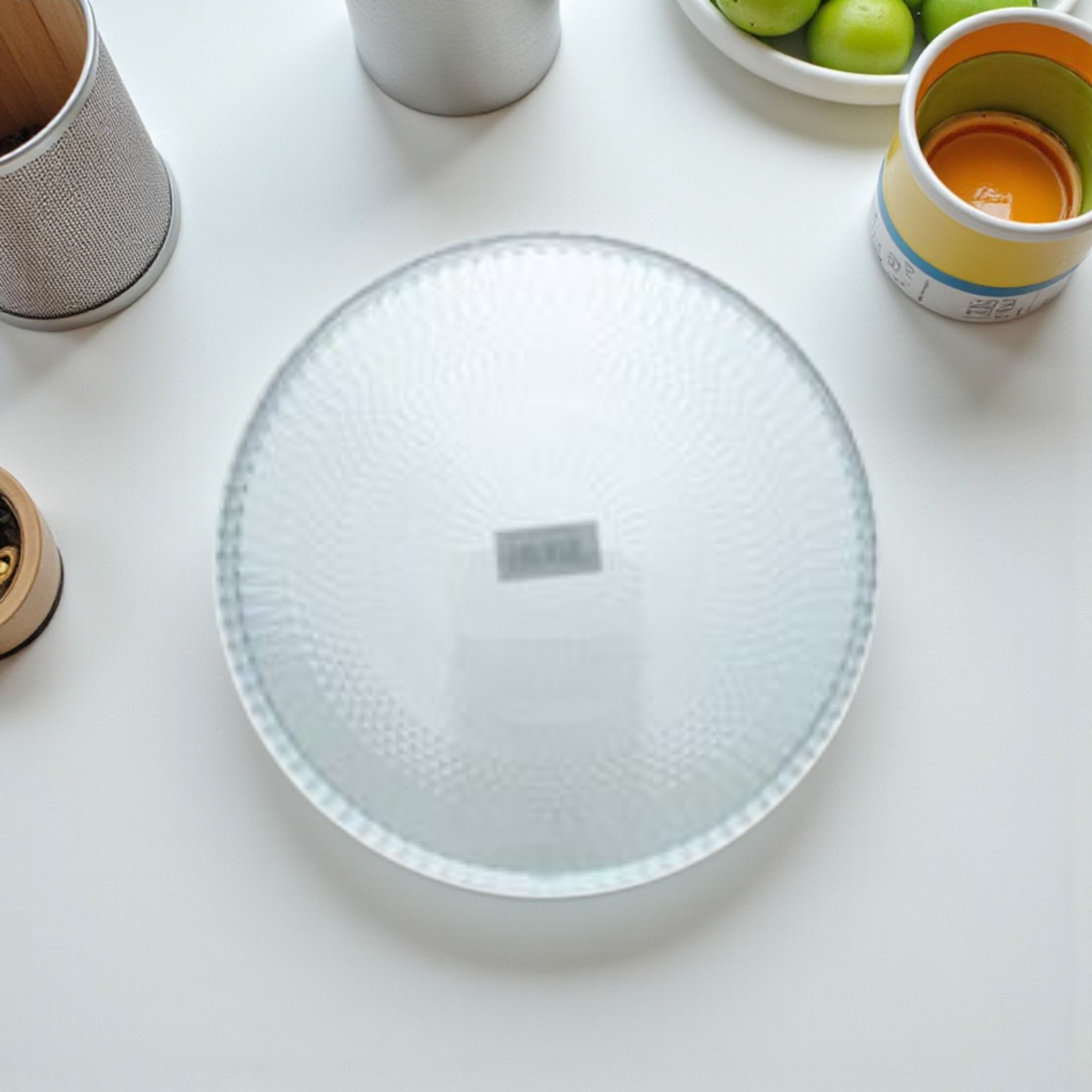 Palermo Round Glass Plate Clear 32cm