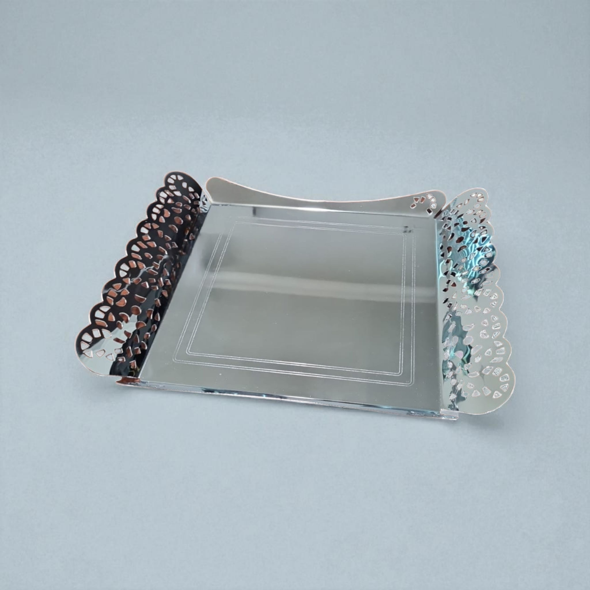 Serving Tray Silver 30x48cm Stainless Steel 3504