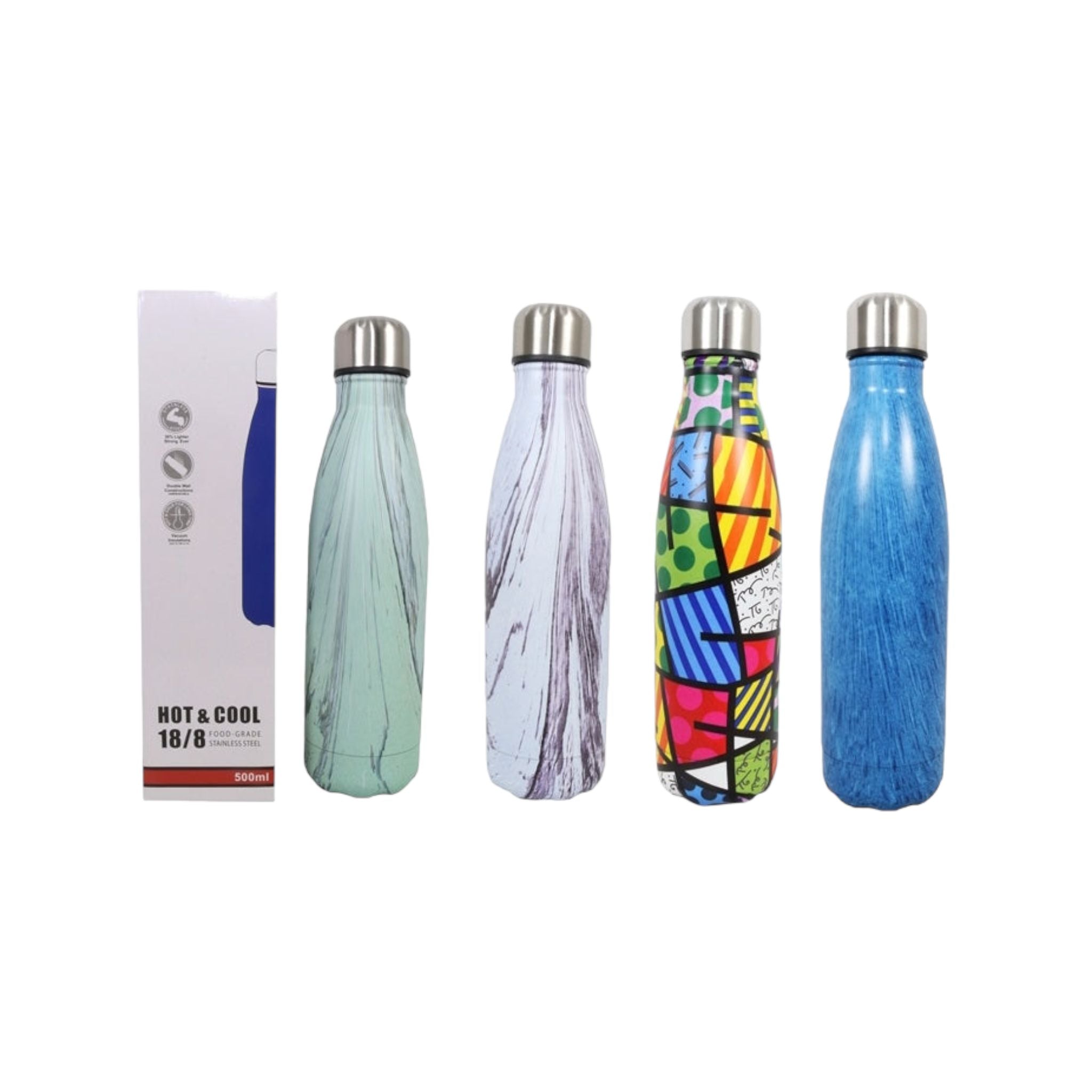 Sports Flask 500ml Double Wall Stainless Steel 35034