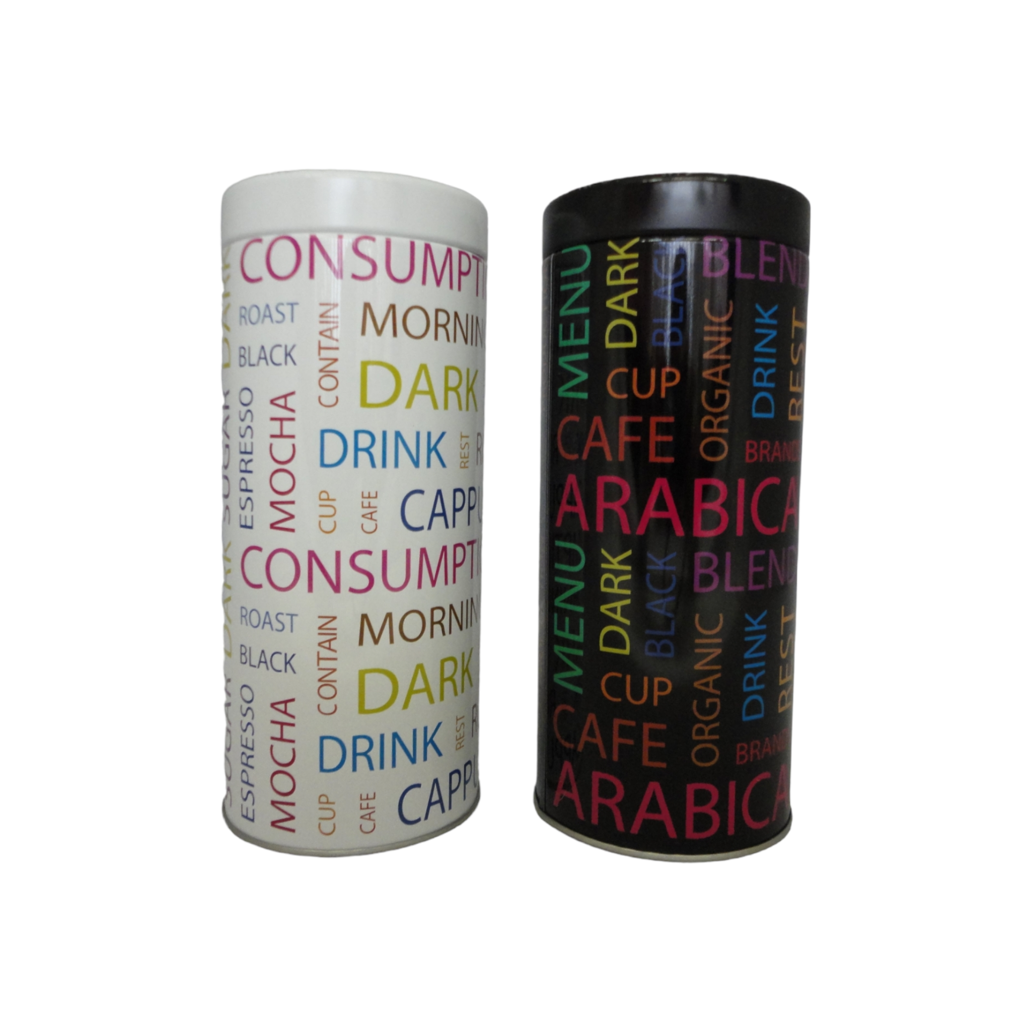 Tin Canister Patterned 1pc 22064