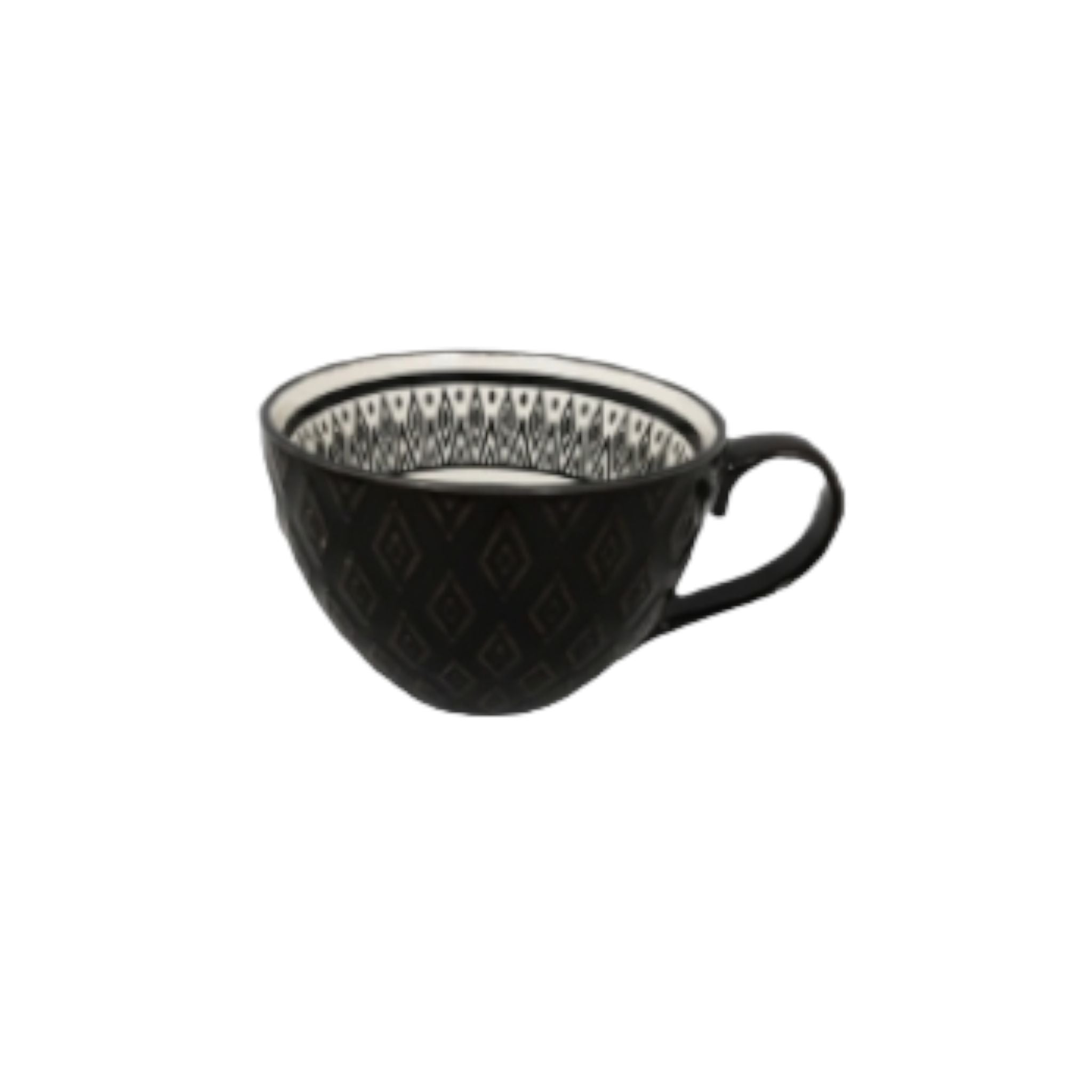 Ceramic Soup Mug Embossed 14oz 37005a