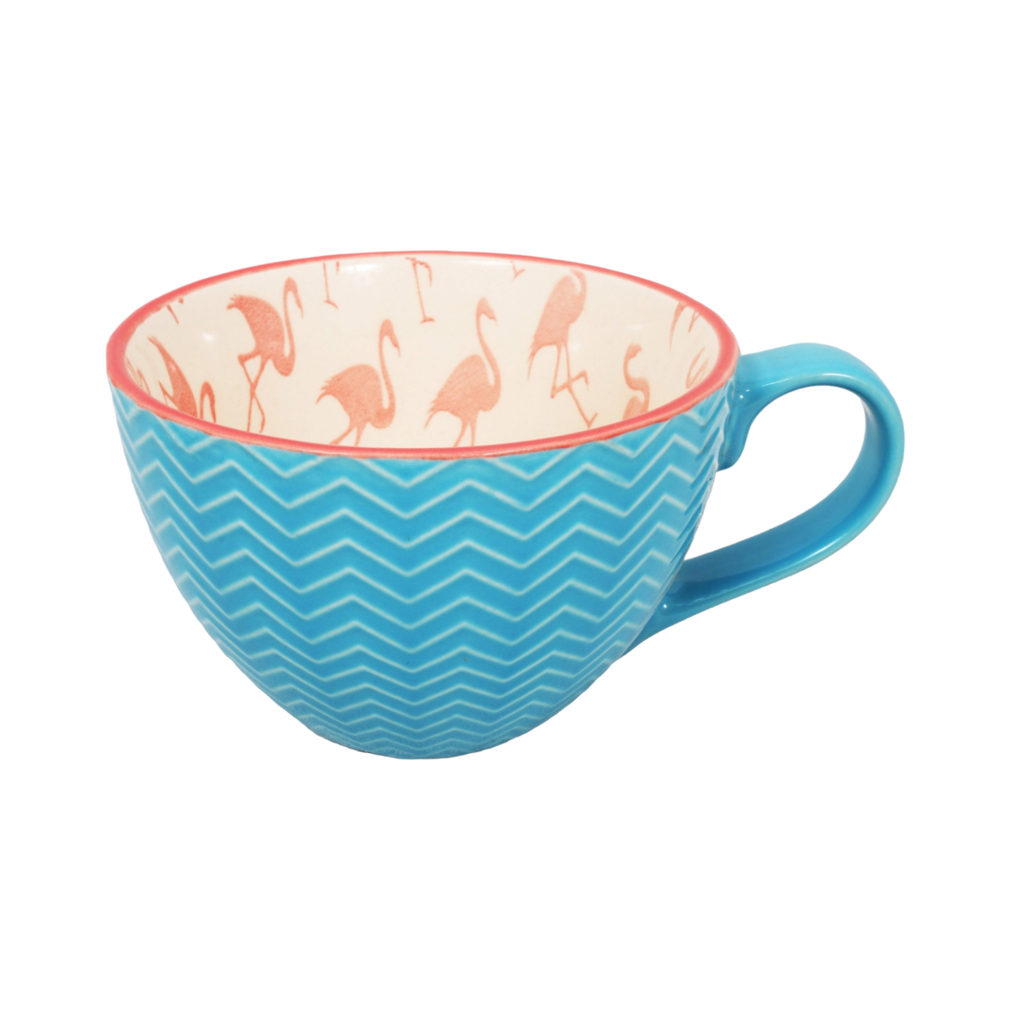 Ceramic Soup Mug Emboss 14oz 37005a